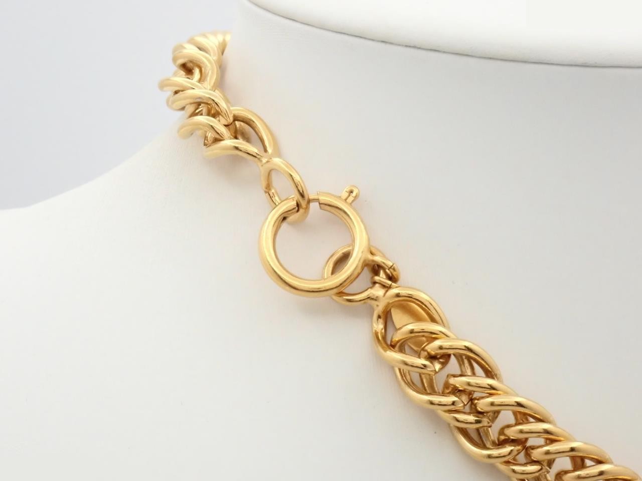 Cambon Gold Choker Necklace, Neck Circumference Approx. 41cm — view 2