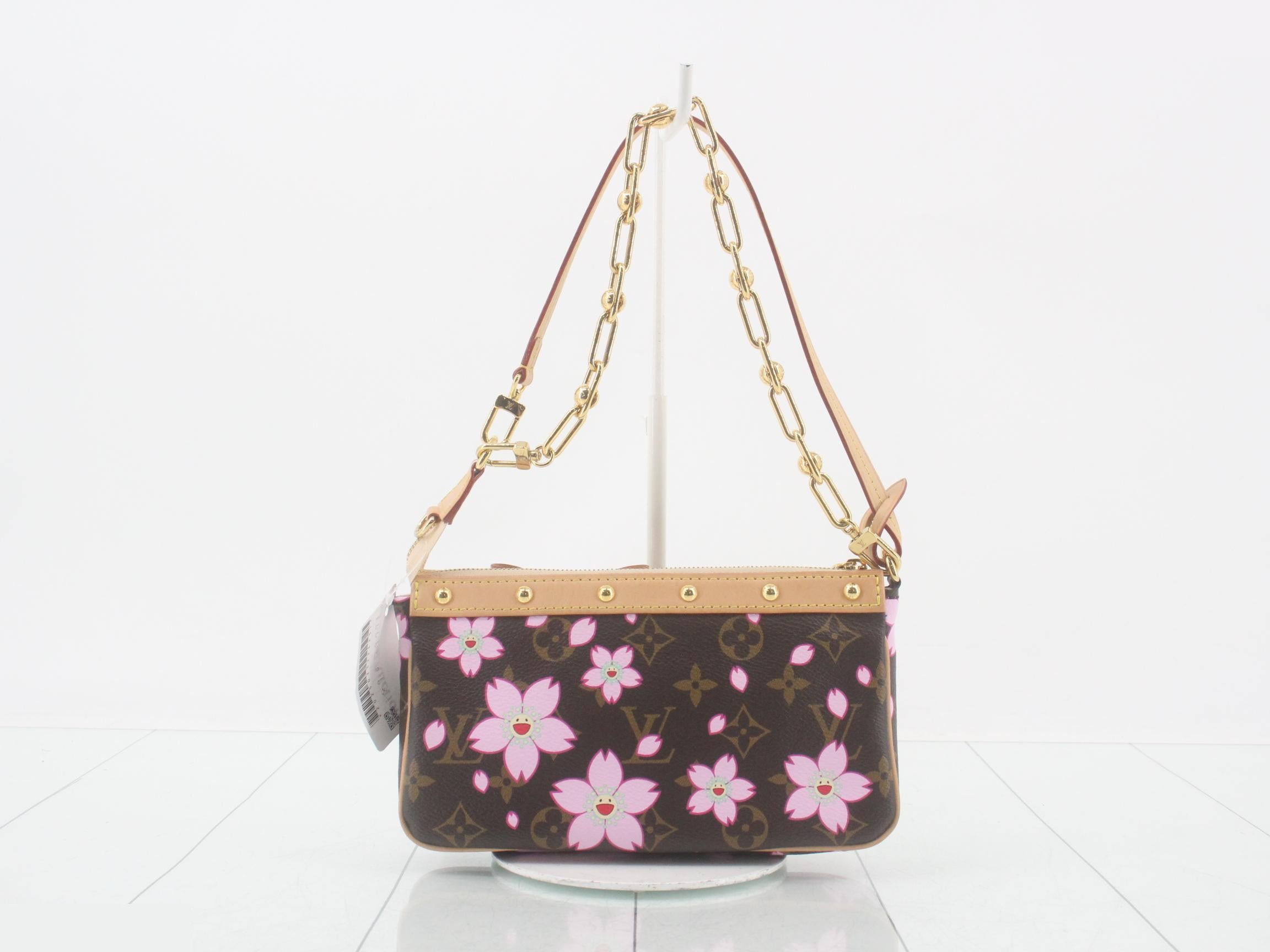 Monogram Cherry Blossom Pochette Accessoires Accessory Pouch — view 2