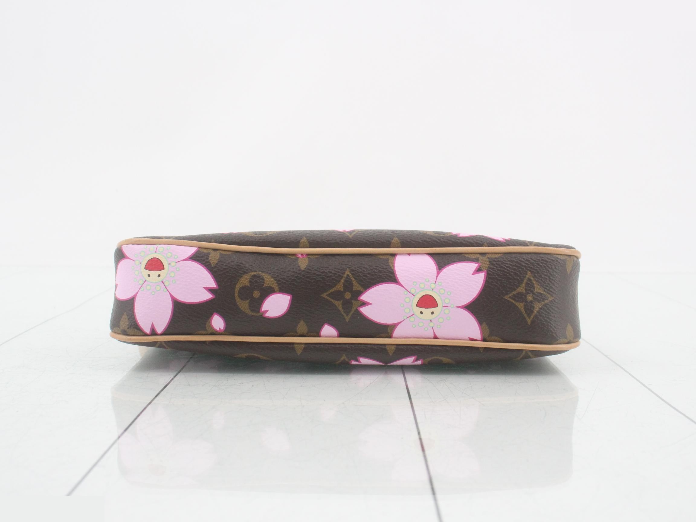 Monogram Cherry Blossom Pochette Accessoires Accessory Pouch — view 3