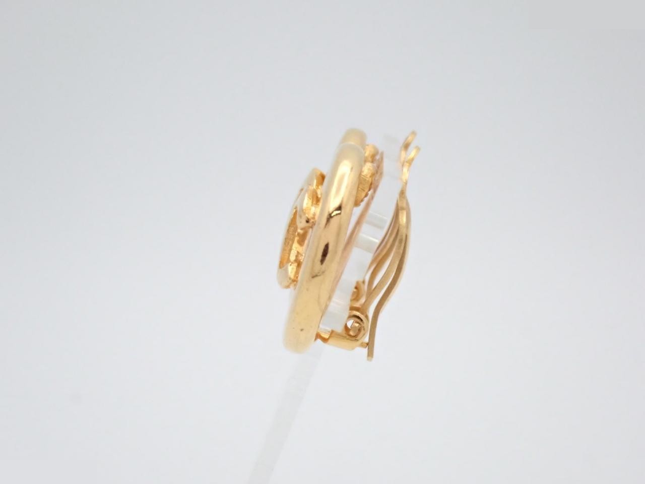 Earrings with Coco Mark design, gold. — view 3