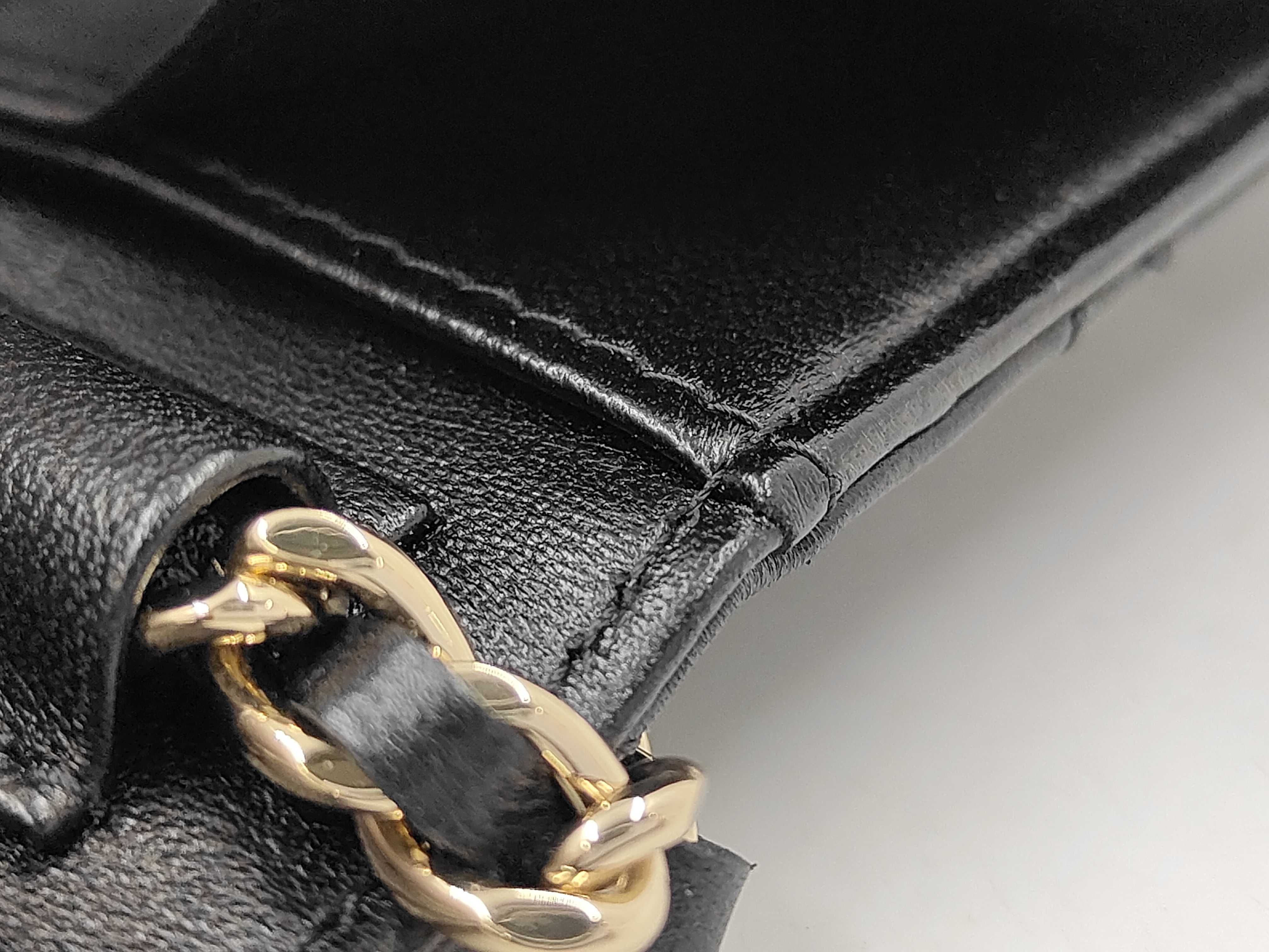 Matelassé Camellia Chain Wallet, Lambskin, Black, Serial Number 31-series Shoulder Bag — view 11