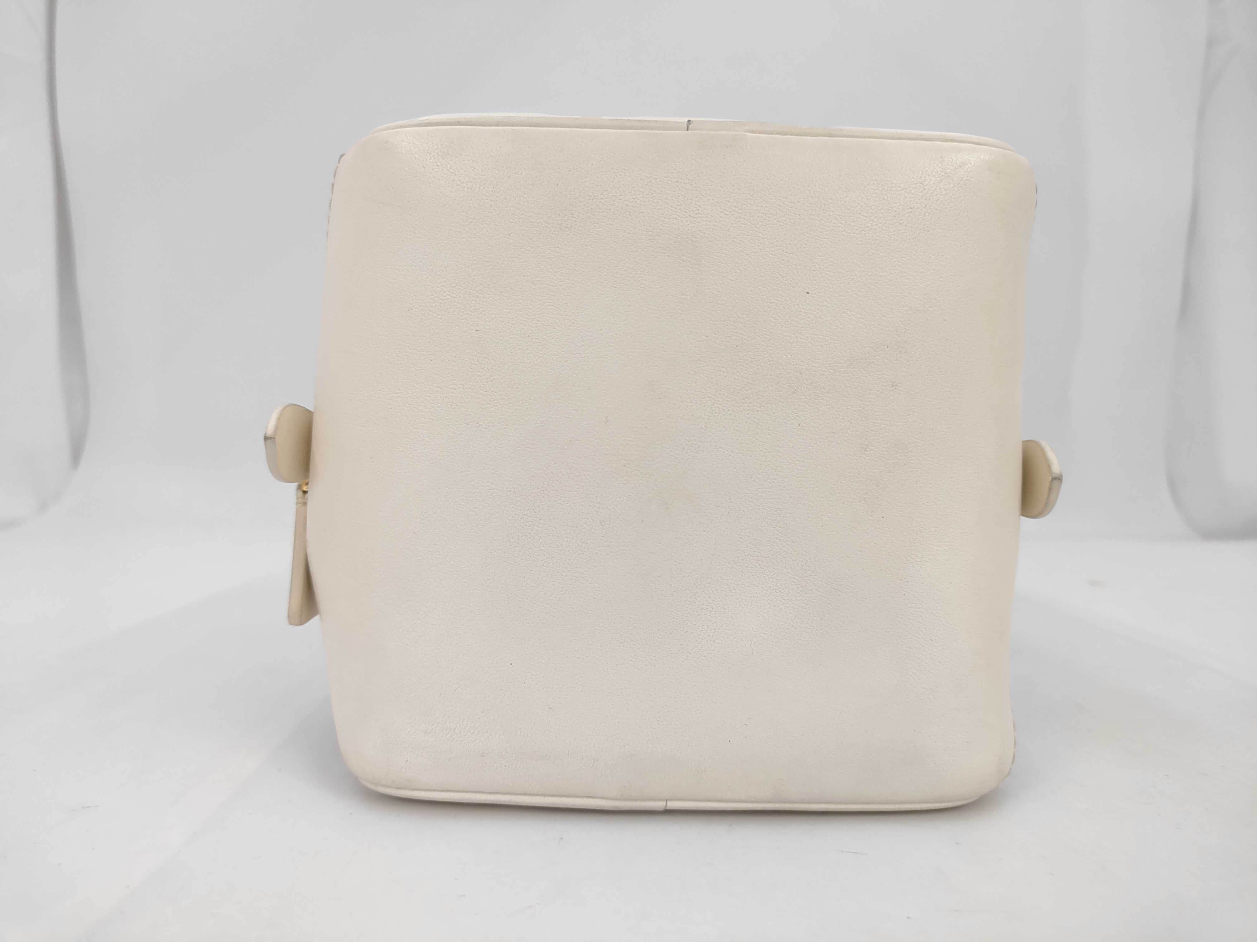 Monogram Square White x Multicolor Embossed Monogram Calfskin Gold Chain Dice Bag Chip Shoulder Bag — view 3