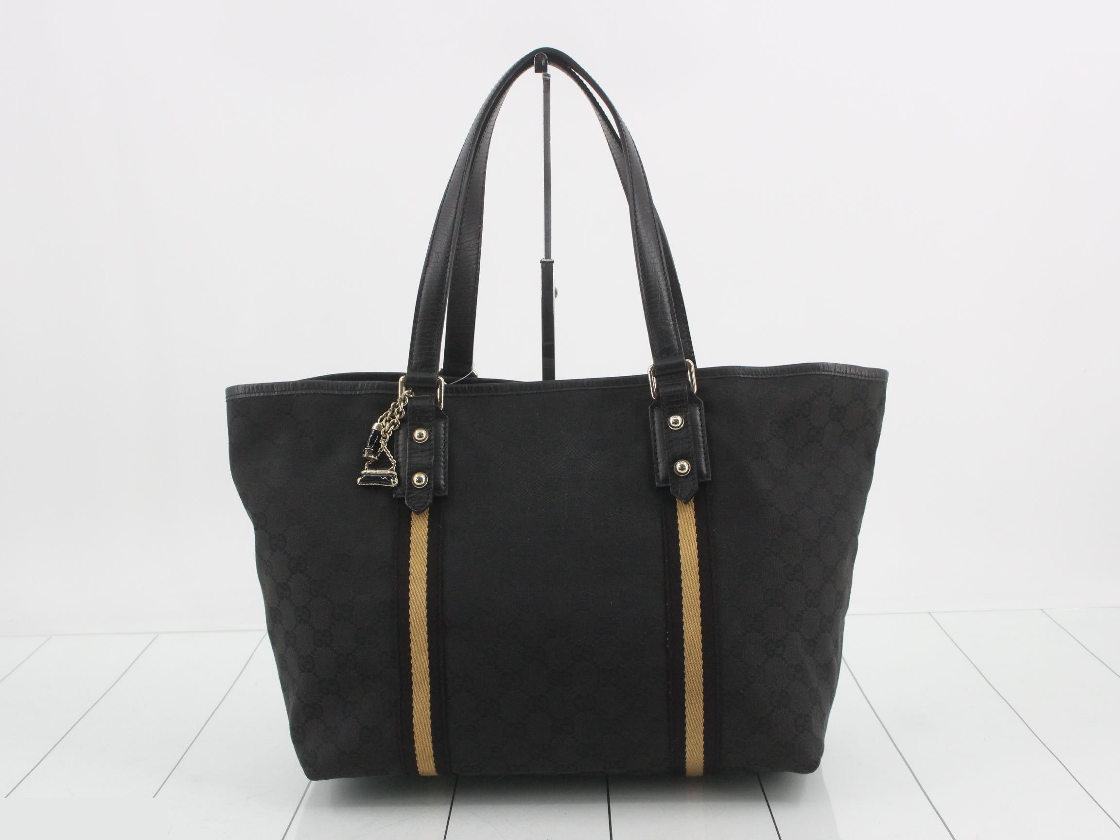 GG Canvas (Bag) Sherry Line Tote with Charm — view 2