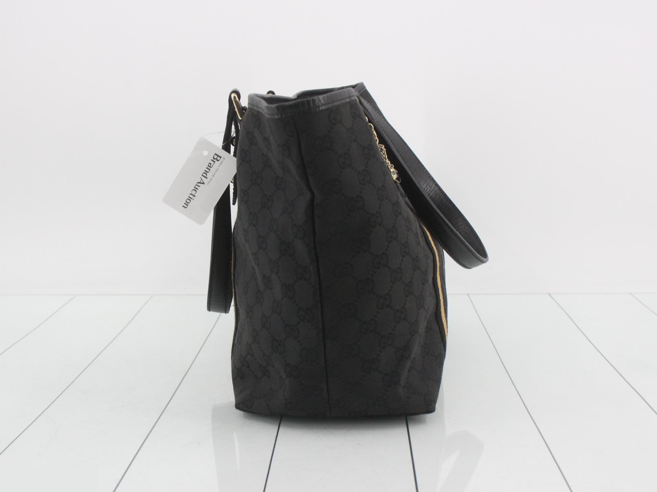 GG Canvas (Bag) Sherry Line Tote with Charm — view 3