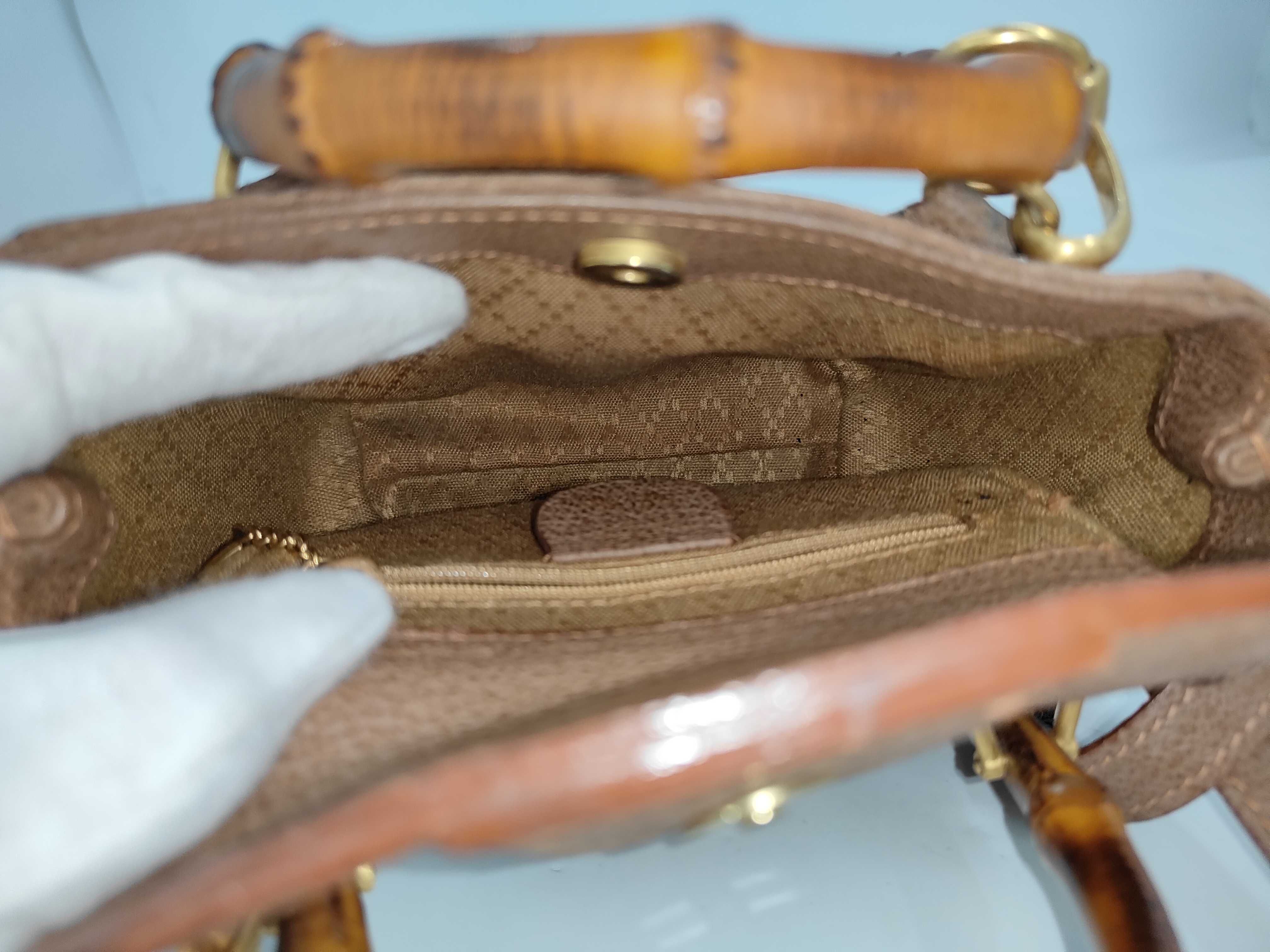 Bamboo 2-Way Brown Handbag — view 8