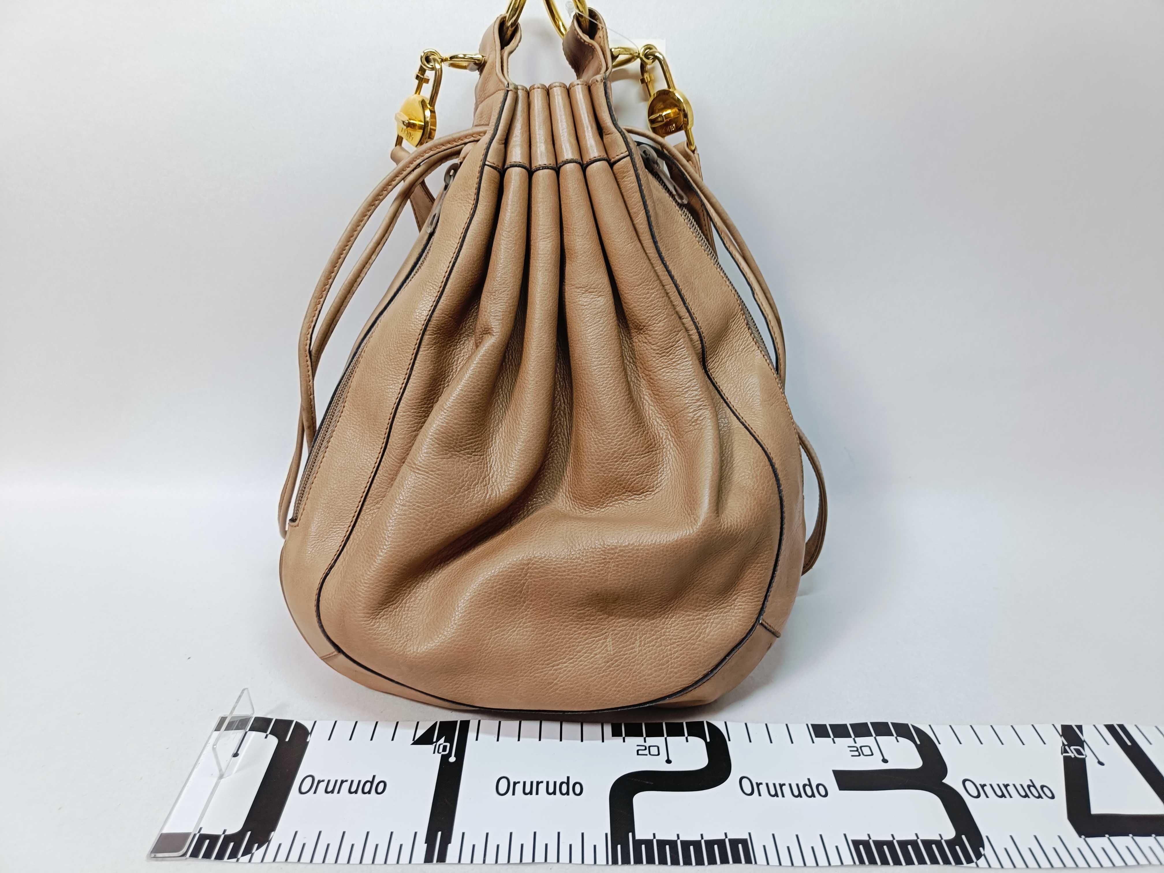Vintage Drawstring Shoulder Bag — view 2