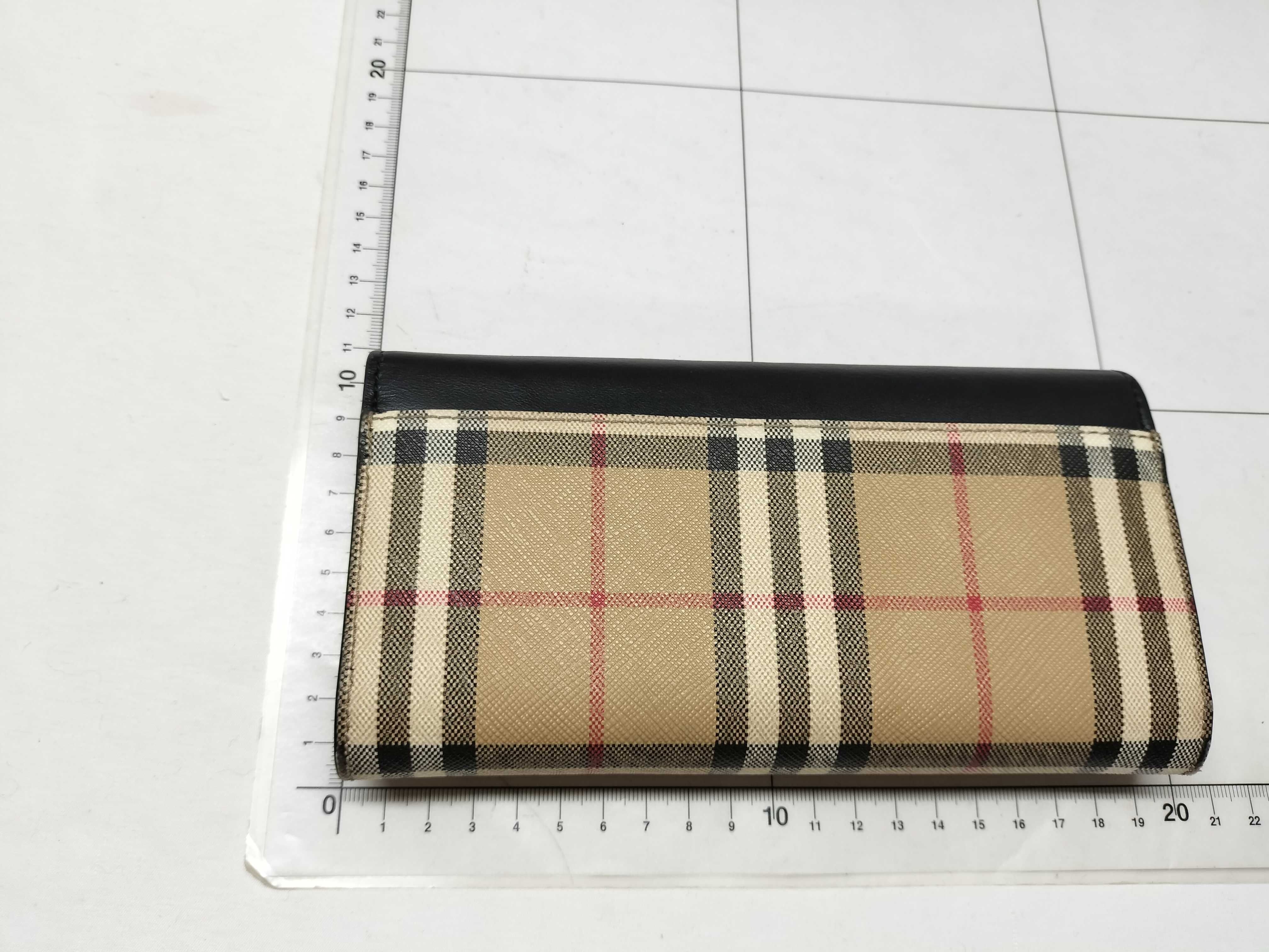 Check Leather Wallet — view 2
