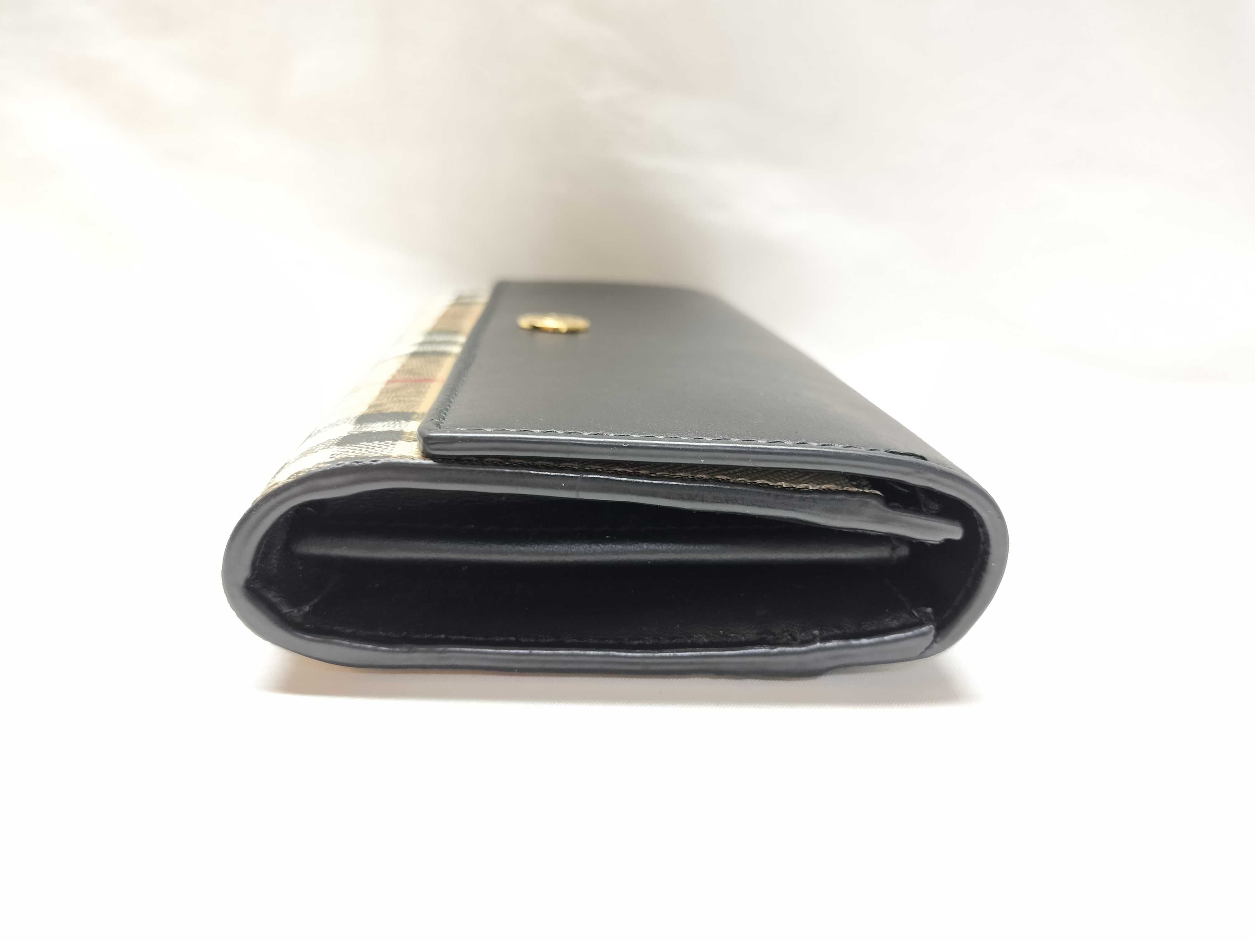 Check Leather Wallet — view 3