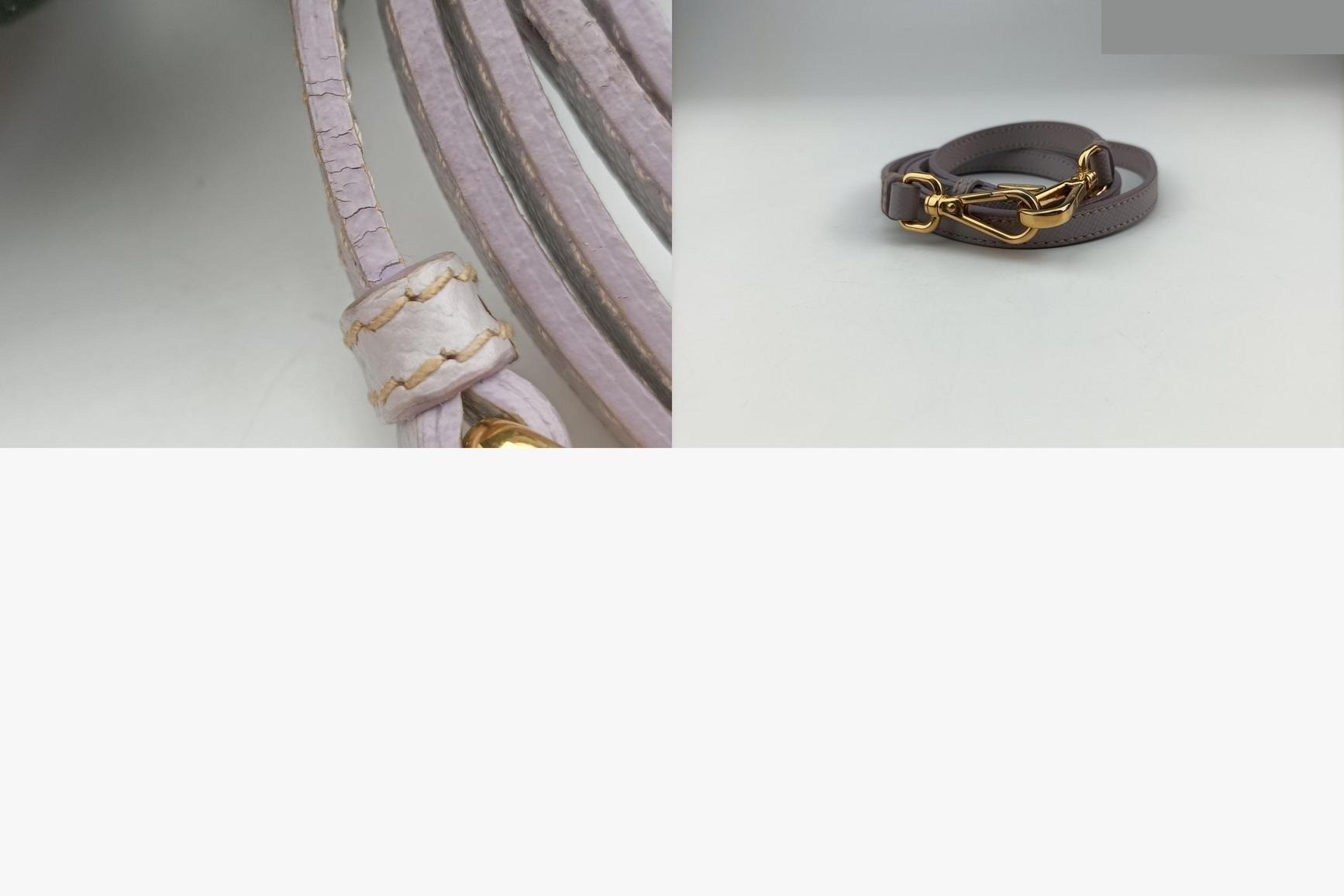 Double Cuir Saffiano Leather Purple — view 11