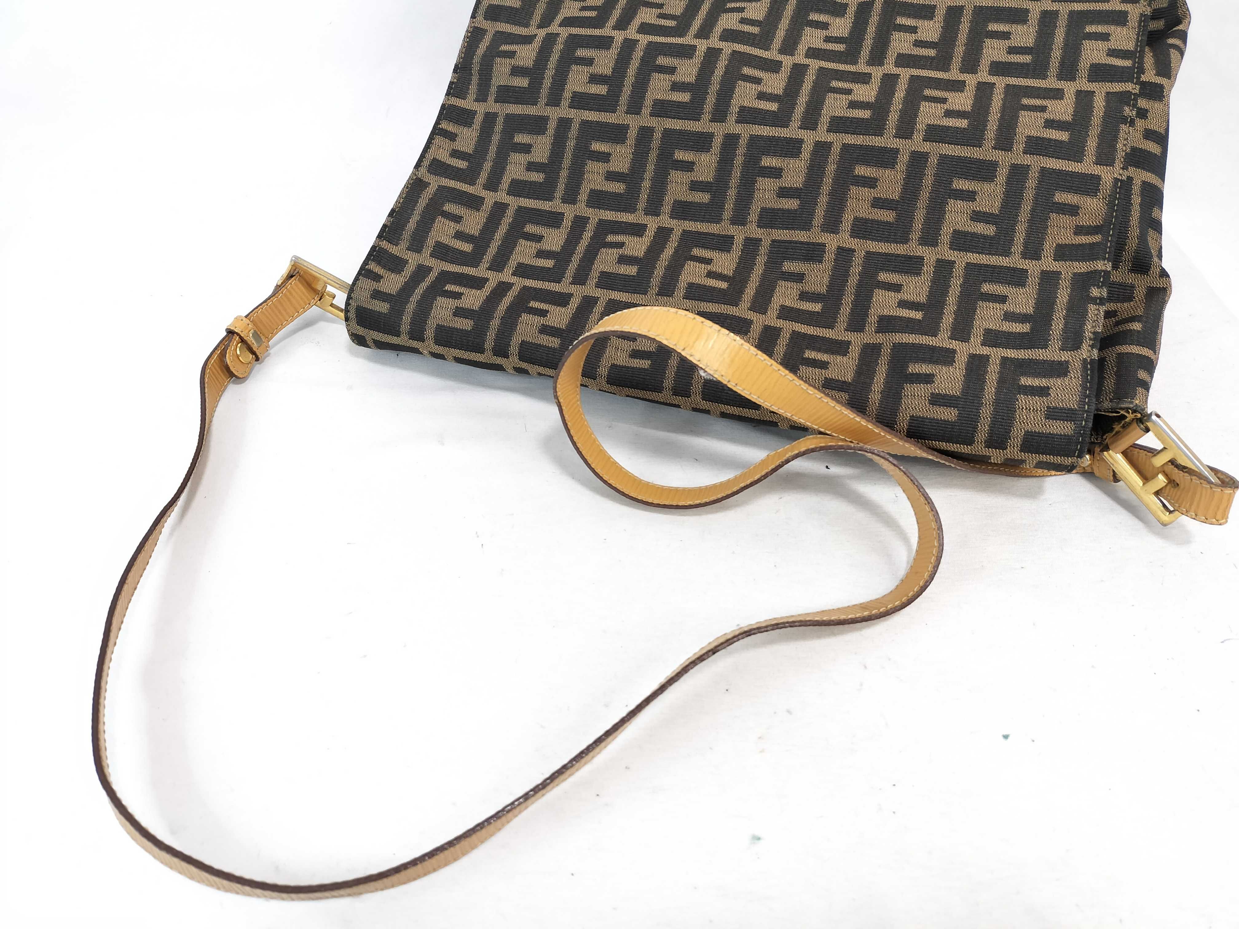 Zucca pattern shoulder bag, brown. — view 3