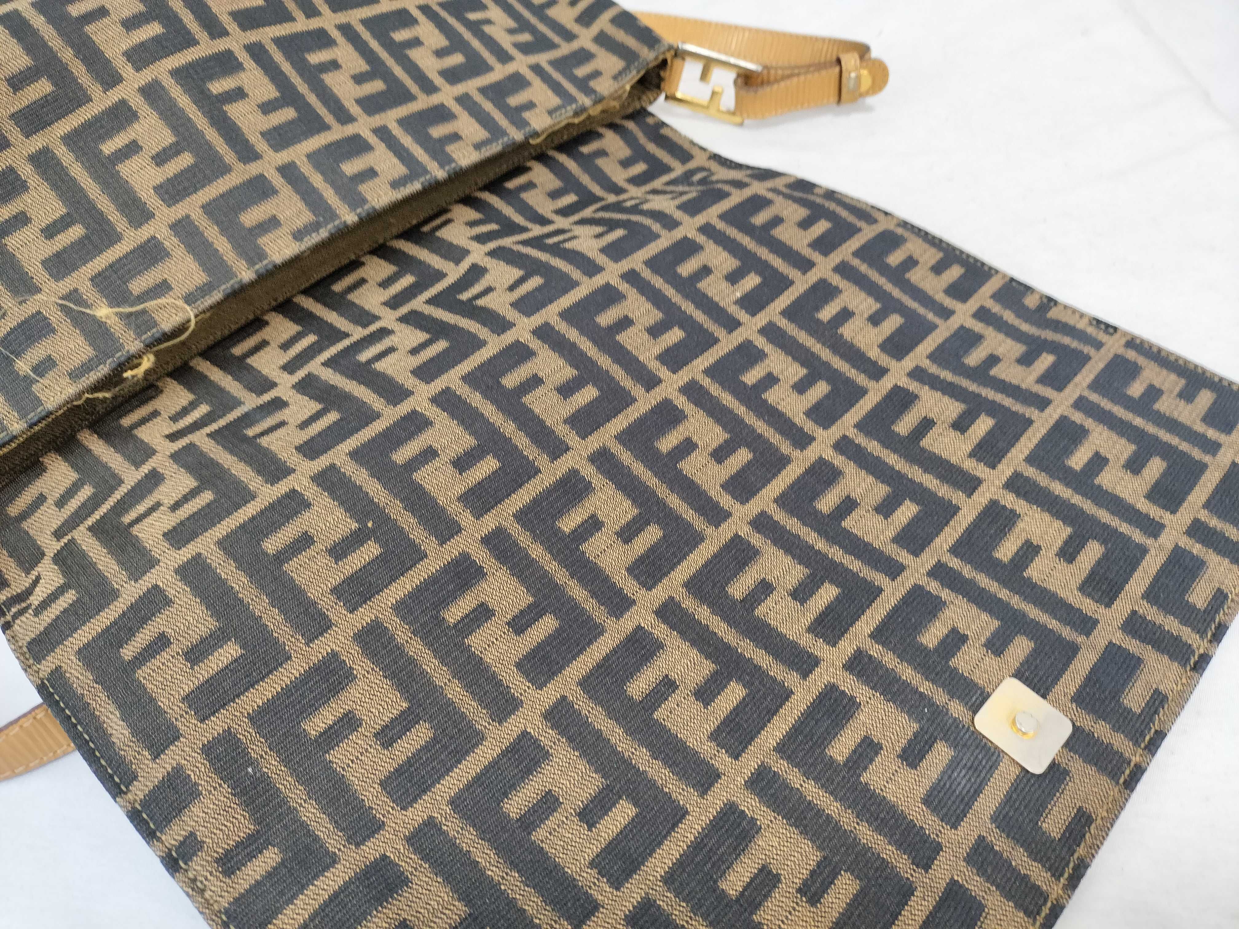 Zucca pattern shoulder bag, brown. — view 8