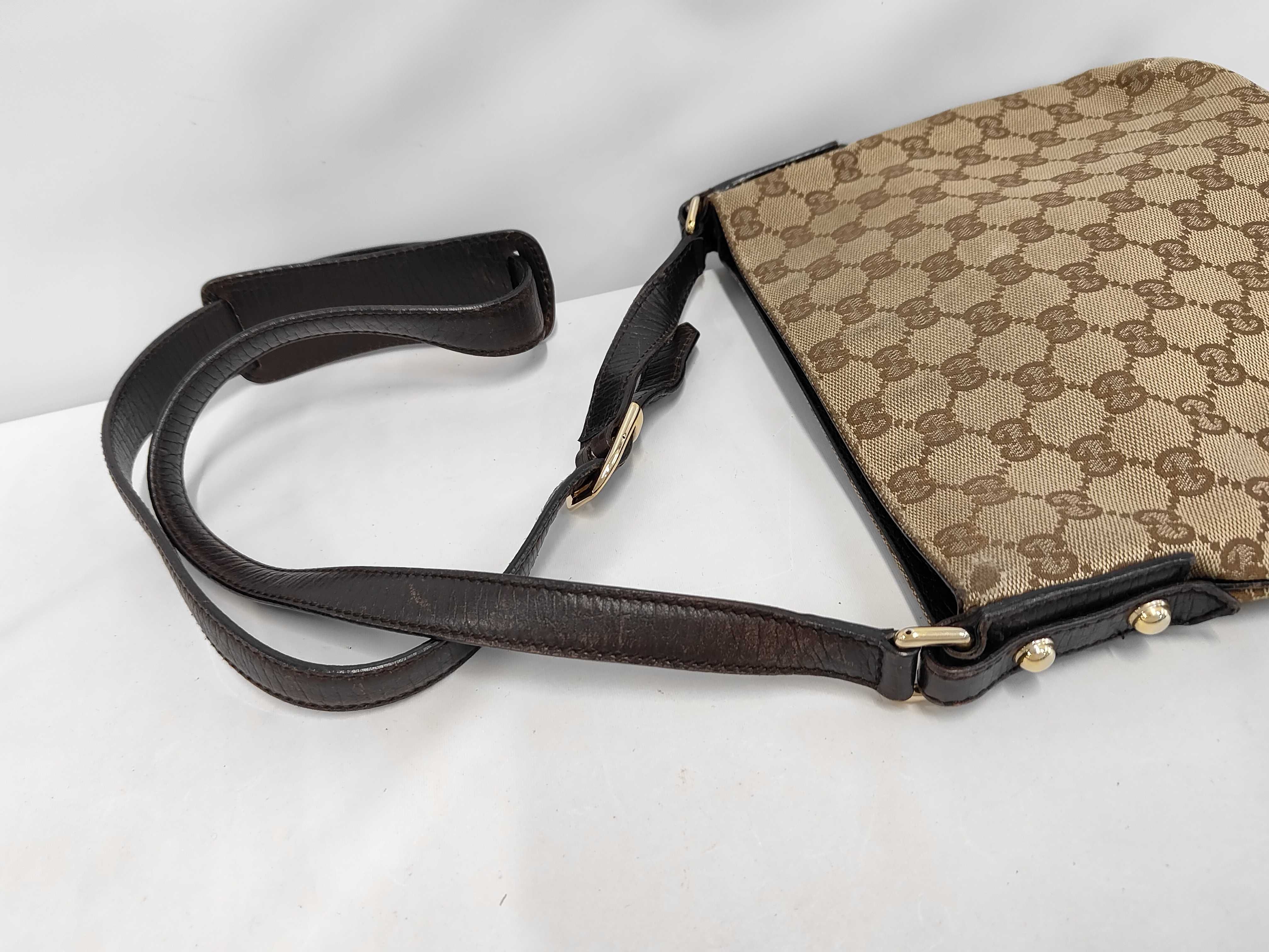 Horsebit Canvas Shoulder Bag — view 5