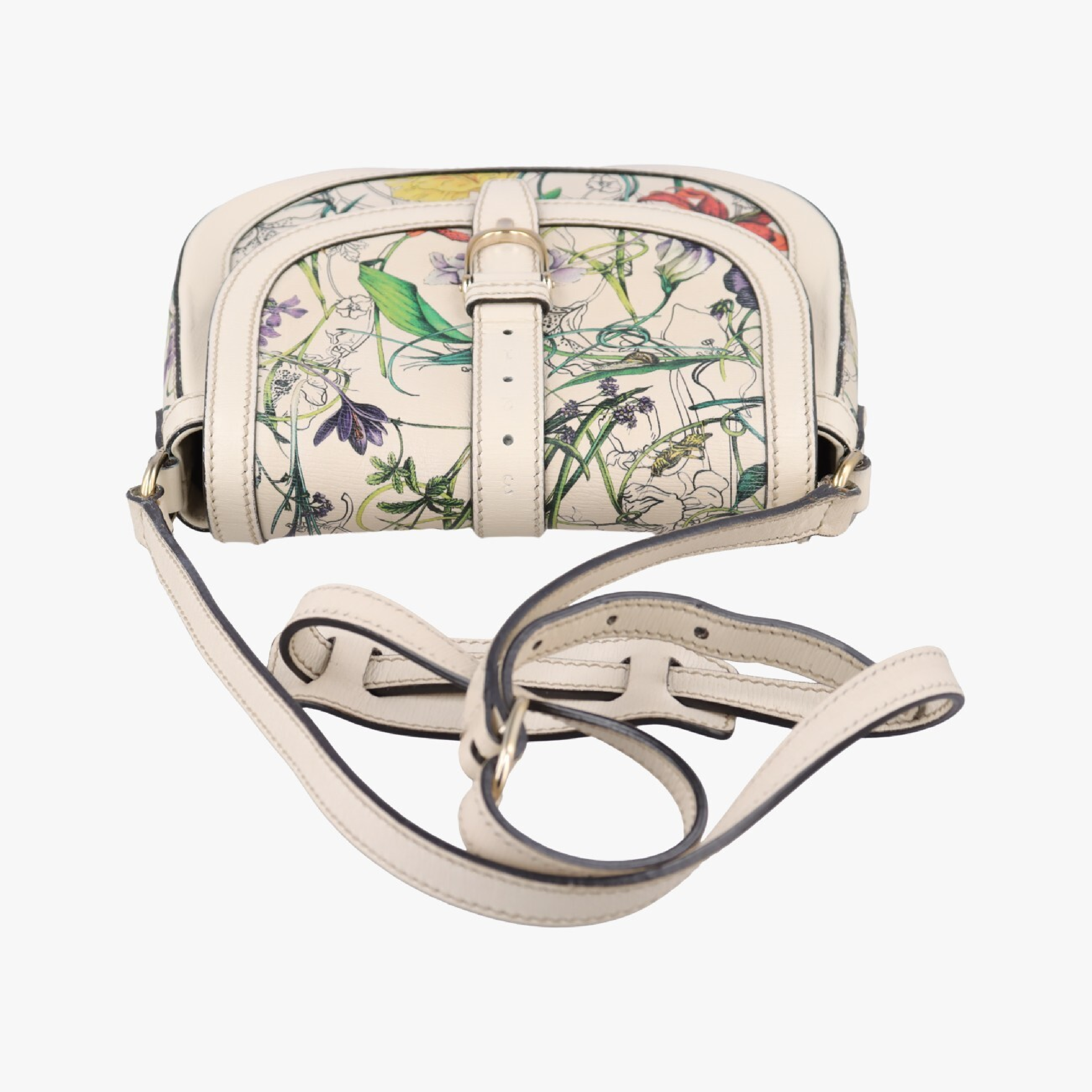 Nice GG Flora Multicolor Leather Shoulder Bag 336749 A016038448 — view 5