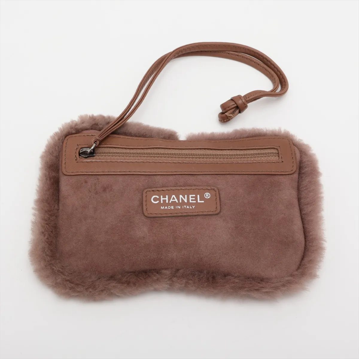 Chocolate Bar Mouton Chain Tote Bag, Brown, Silver Hardware, 10467873 (Serial Number in the 10s), Aftermarket Handles. — view 9