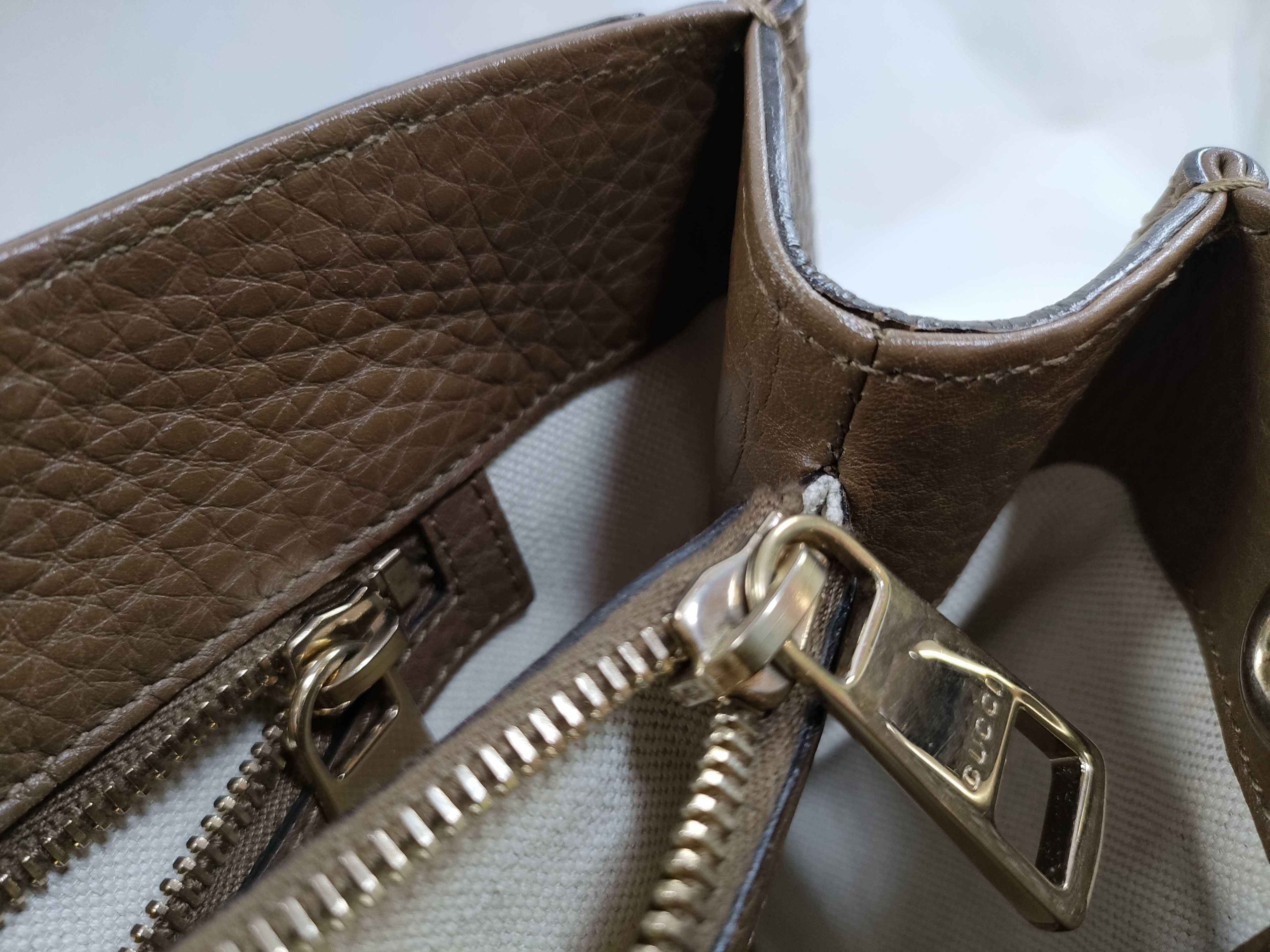 Bamboo Leather Handbag 323660 2-Way Handbag — view 12