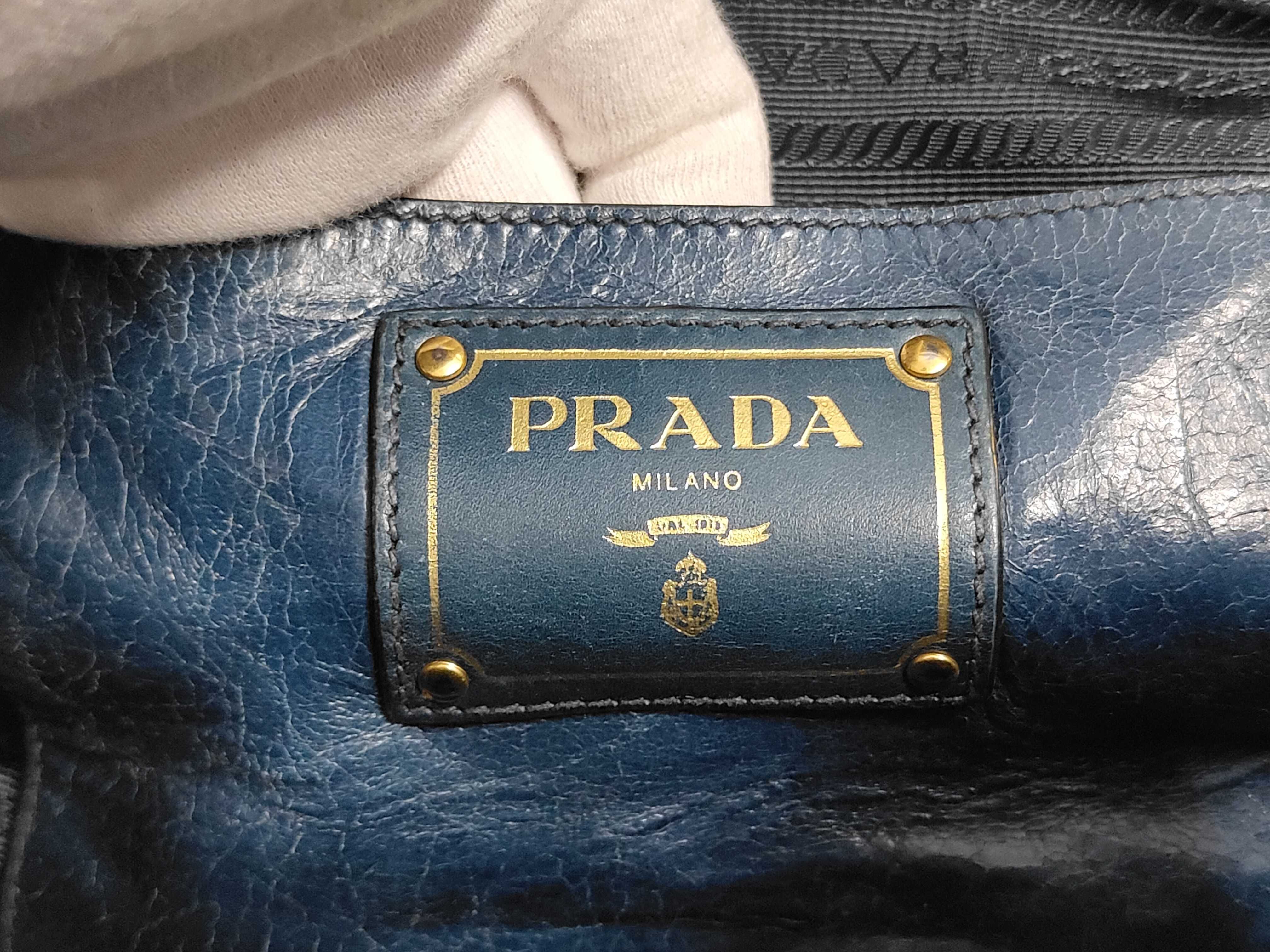 Leather Blue Handbag BN2324 Handbag — view 8
