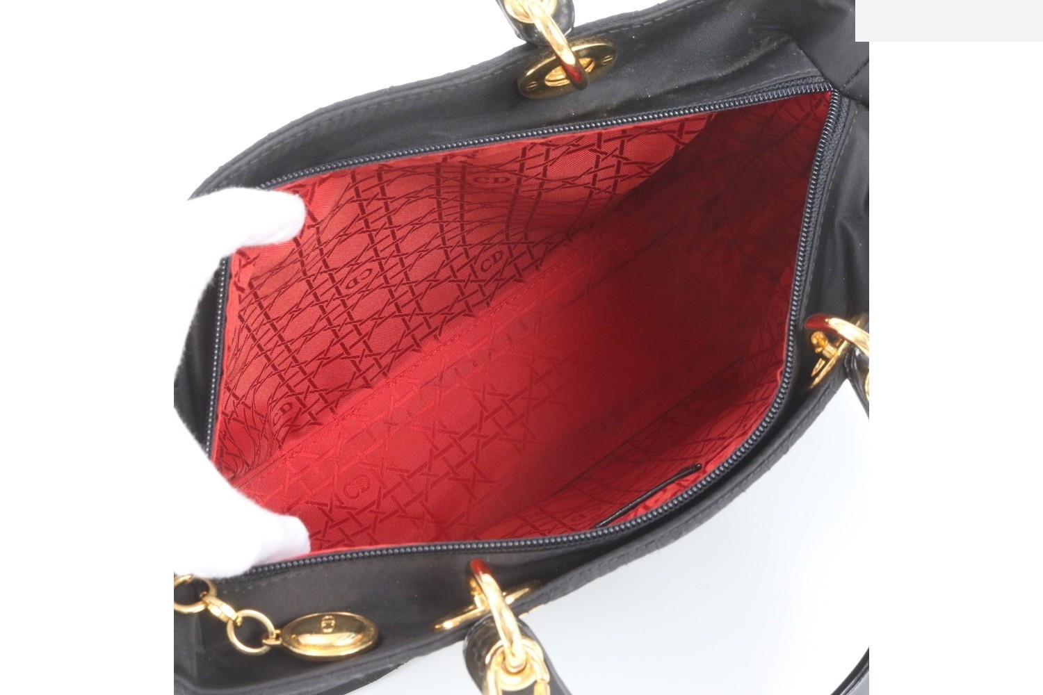 Cannage Lady Dior Leather 2-Way Shoulder Bag — view 8