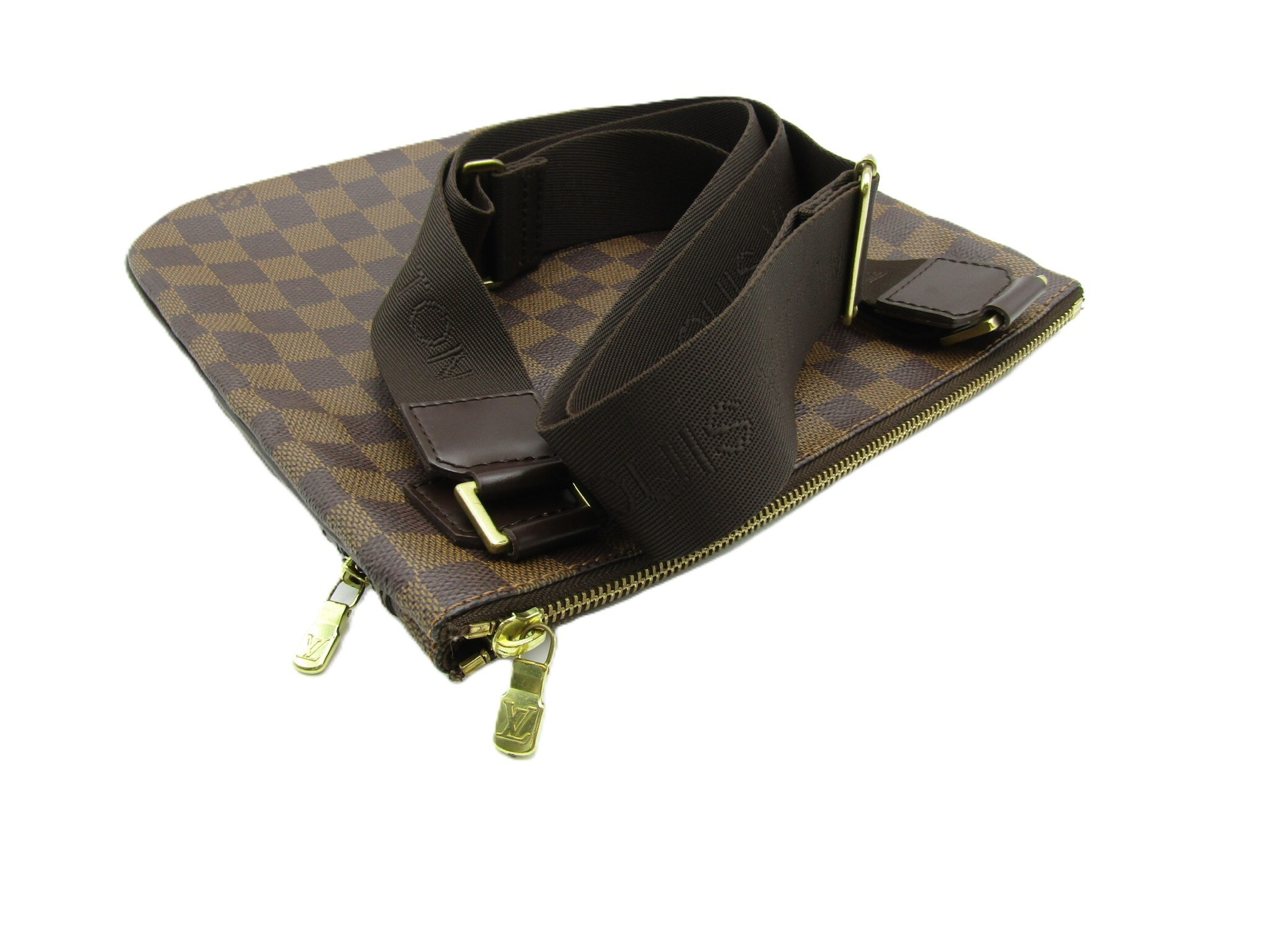 LV Damier Pochette Bosphore N51111 Gold Hardware Shoulder Bag — view 4