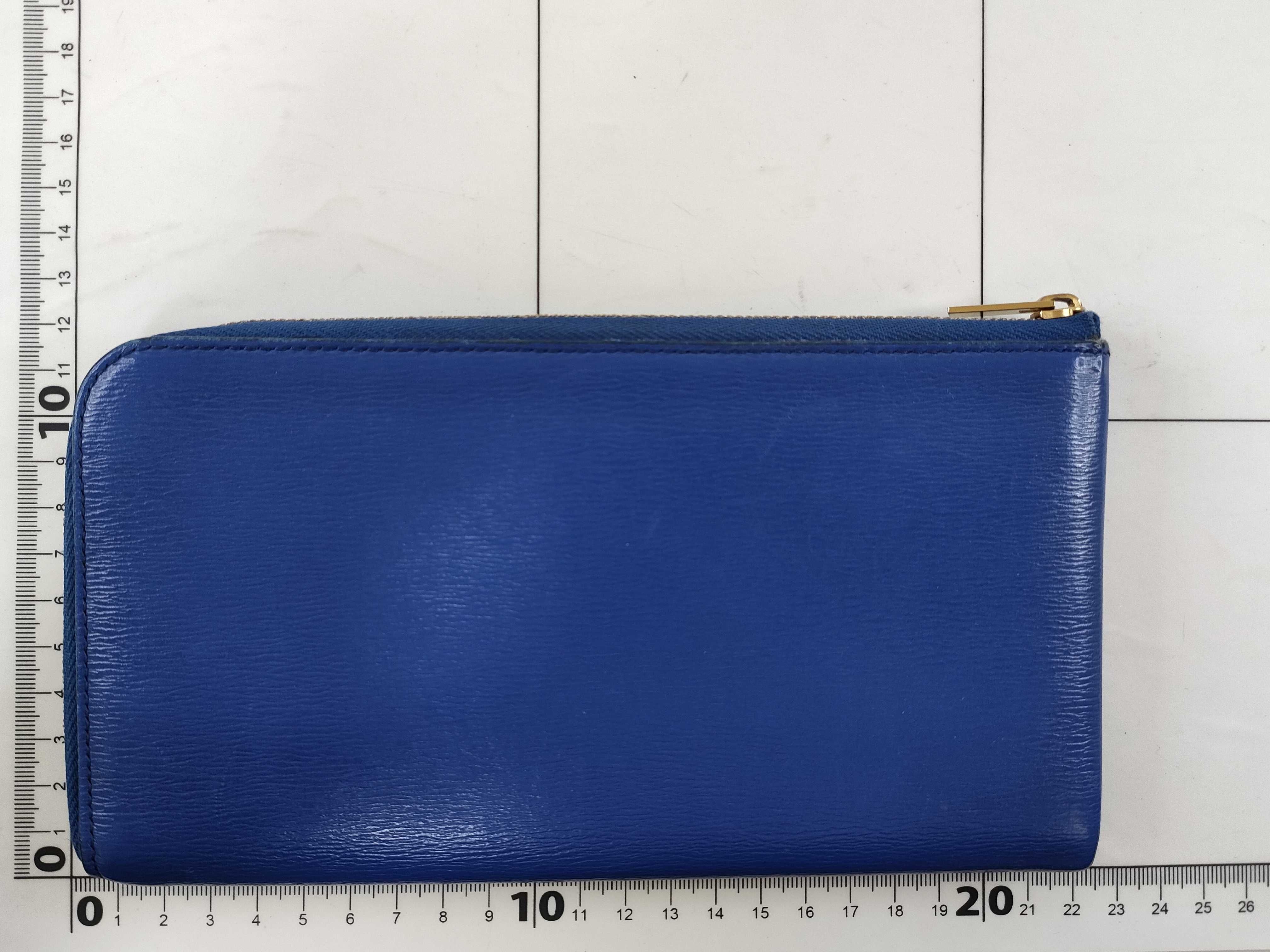 Round Long Wallet, Blue — view 2