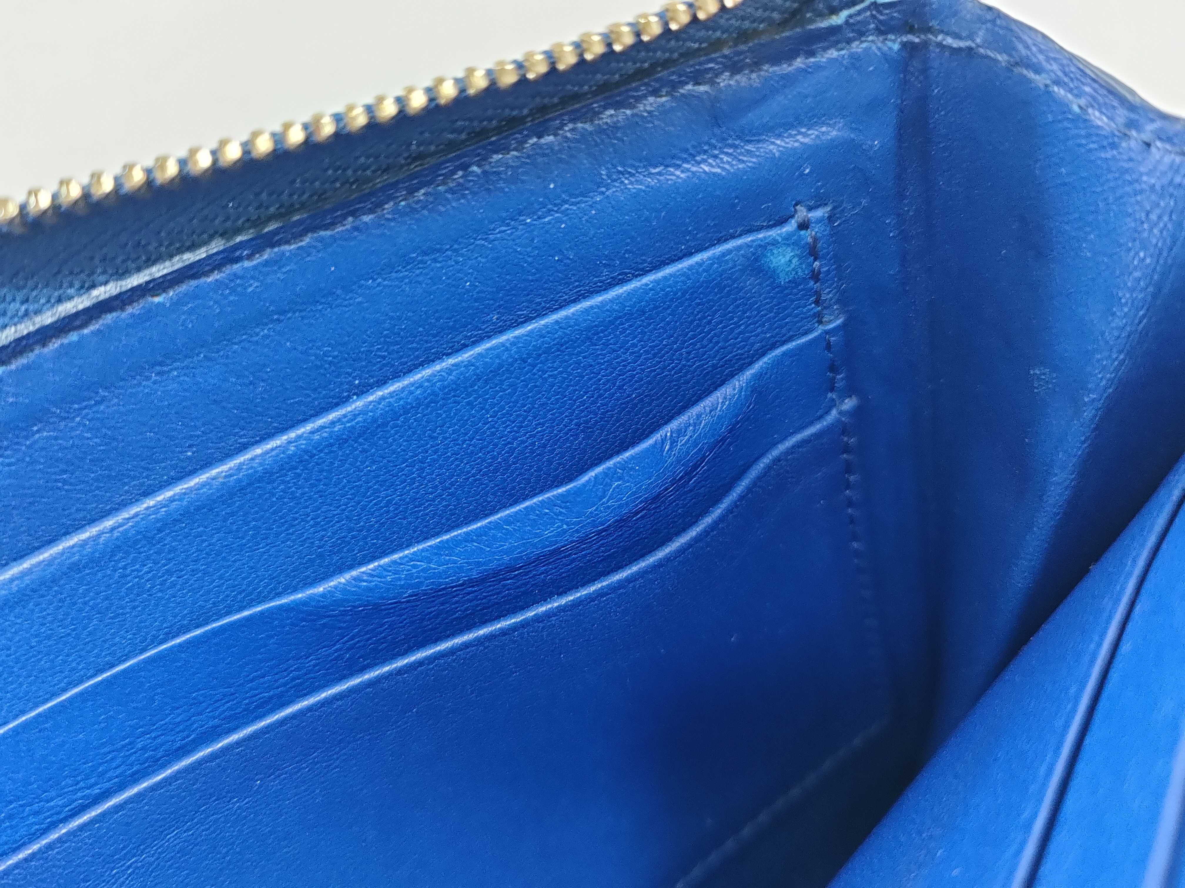 Round Long Wallet, Blue — view 12