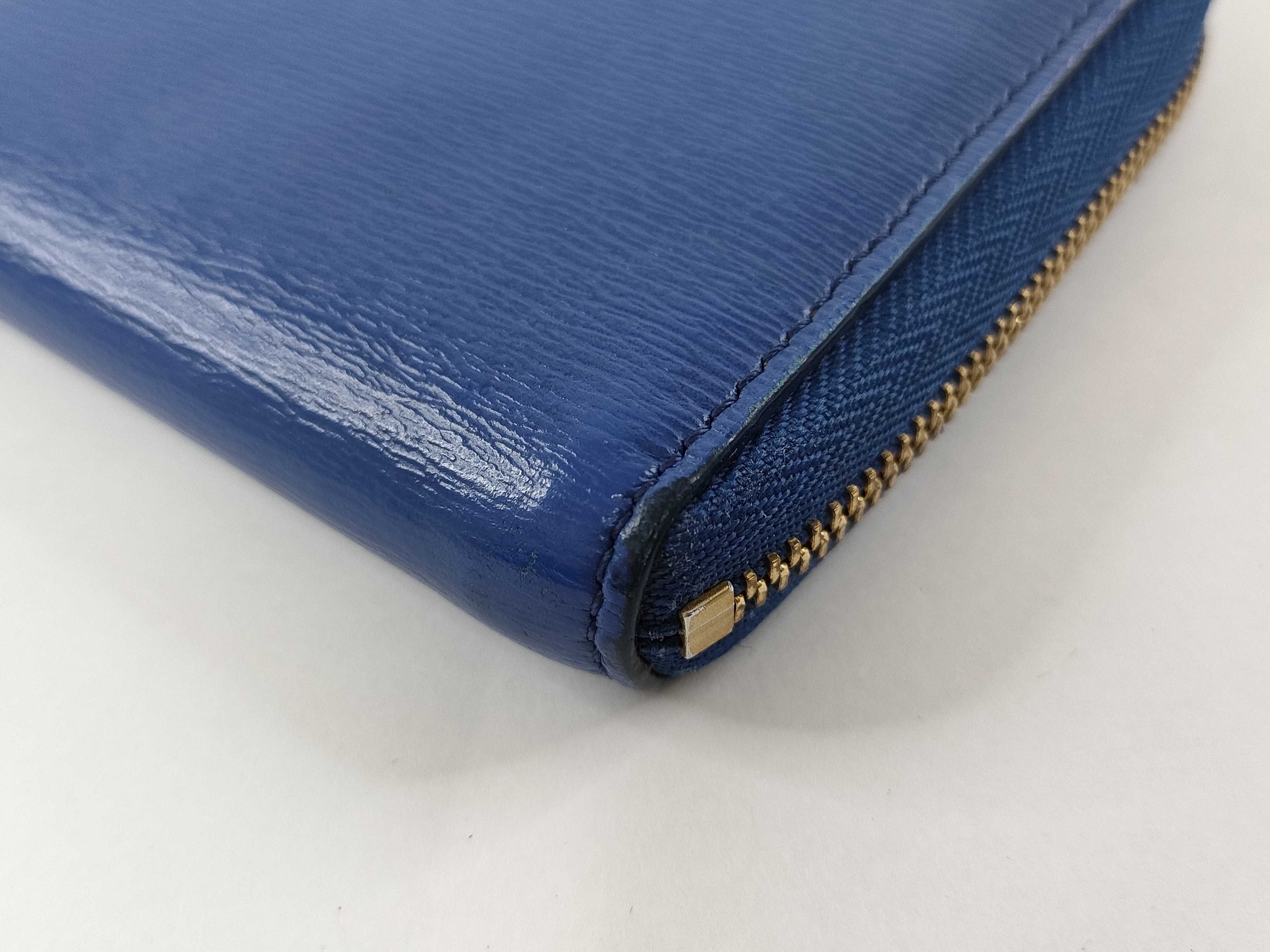 Round Long Wallet, Blue — view 4
