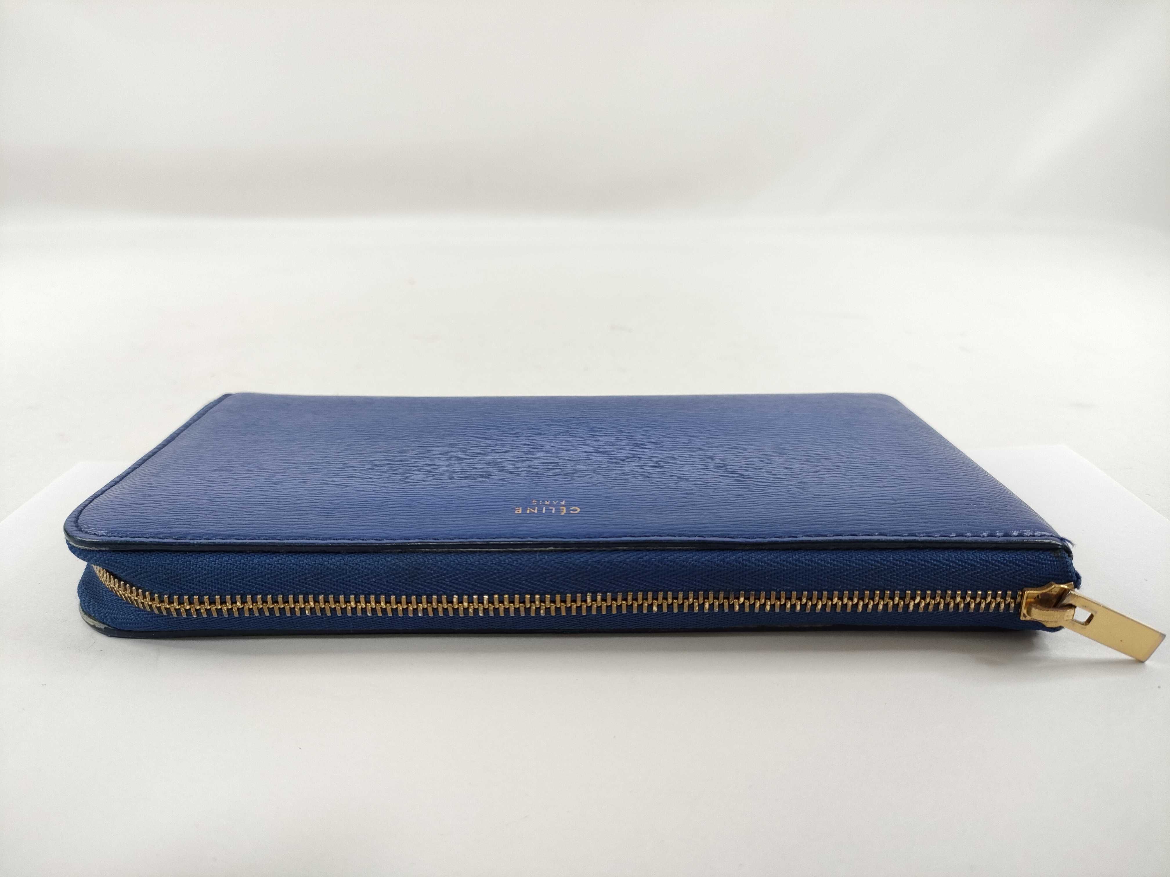 Round Long Wallet, Blue — view 5
