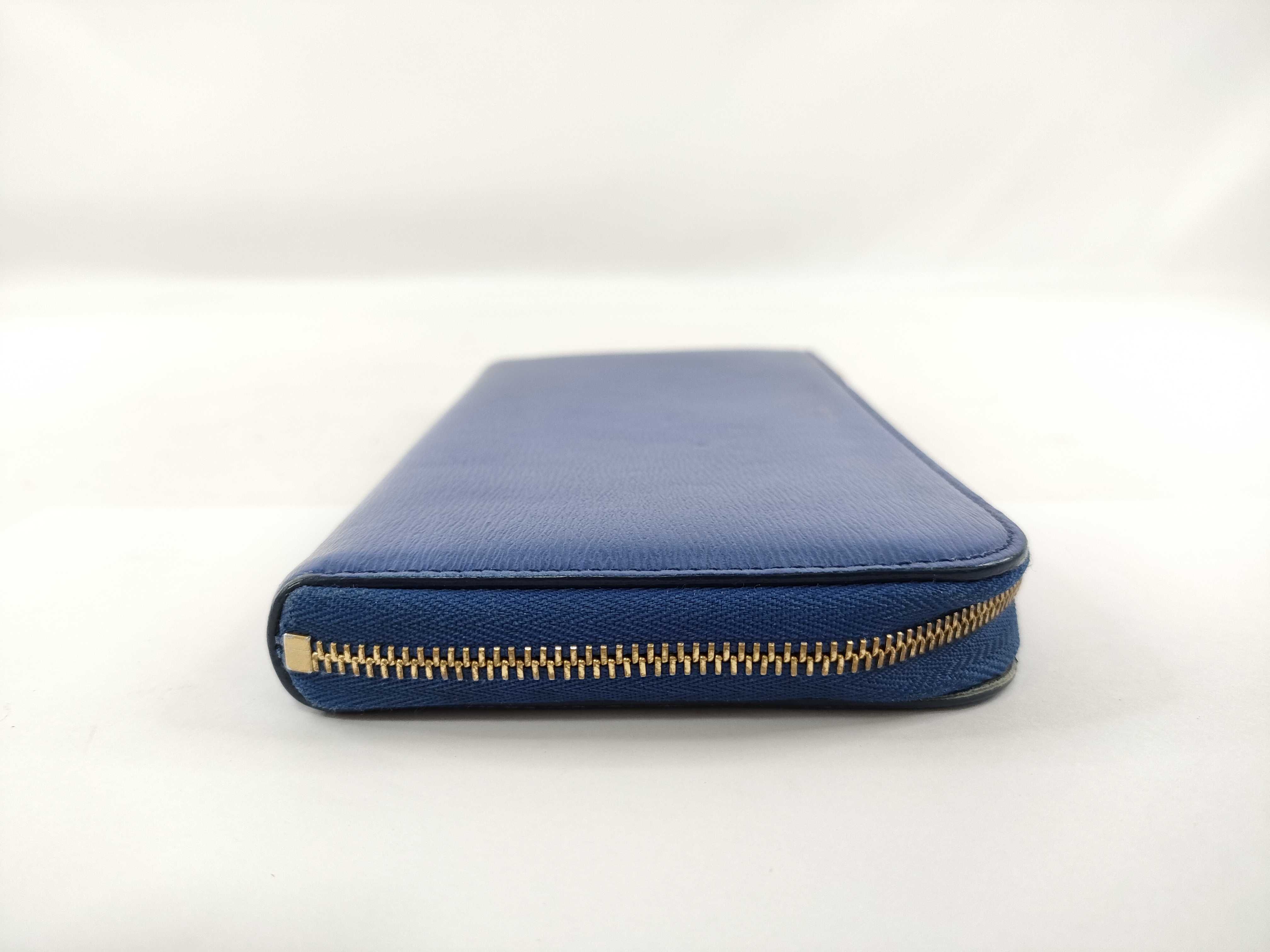 Round Long Wallet, Blue — view 6