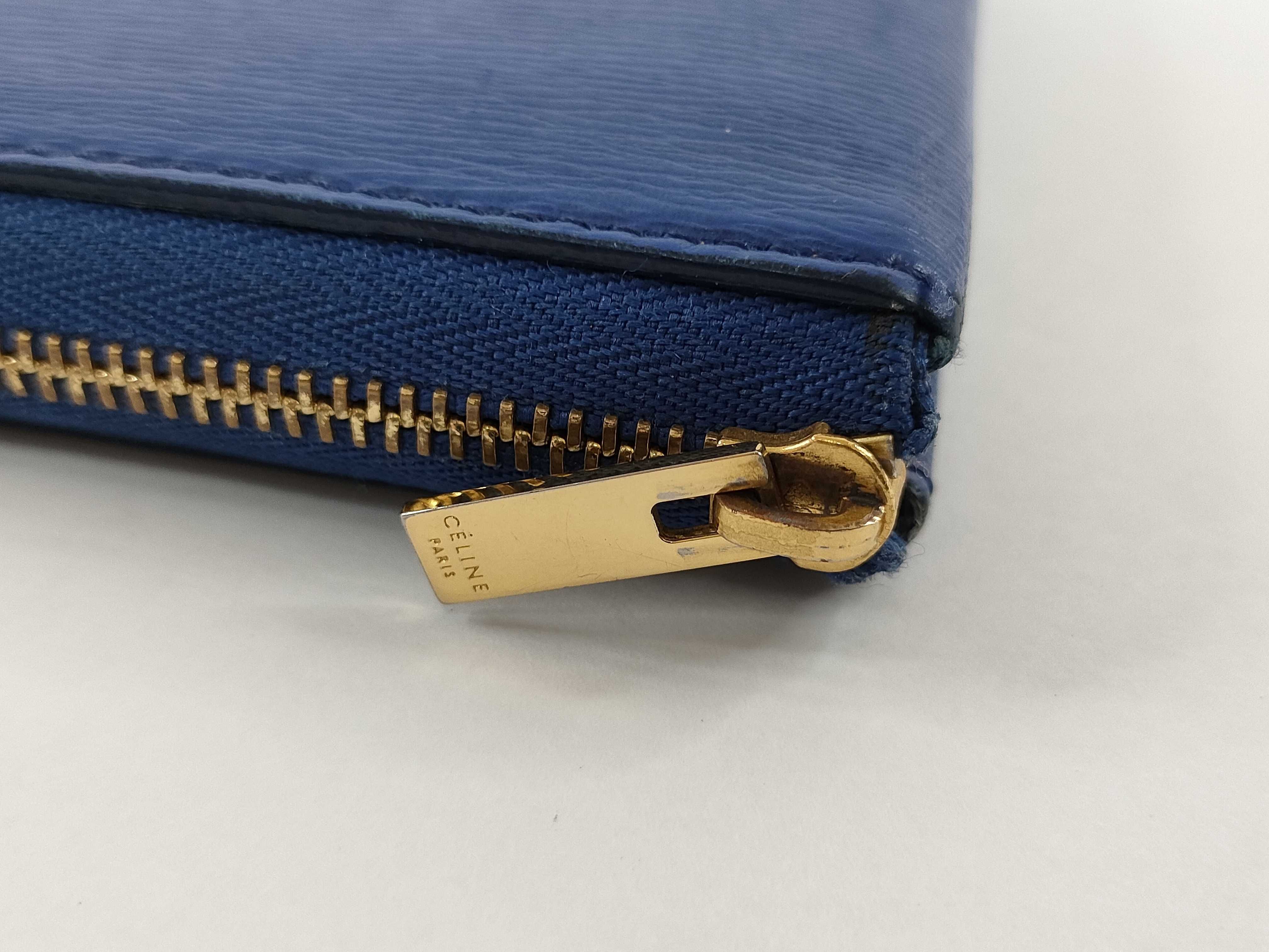 Round Long Wallet, Blue — view 7