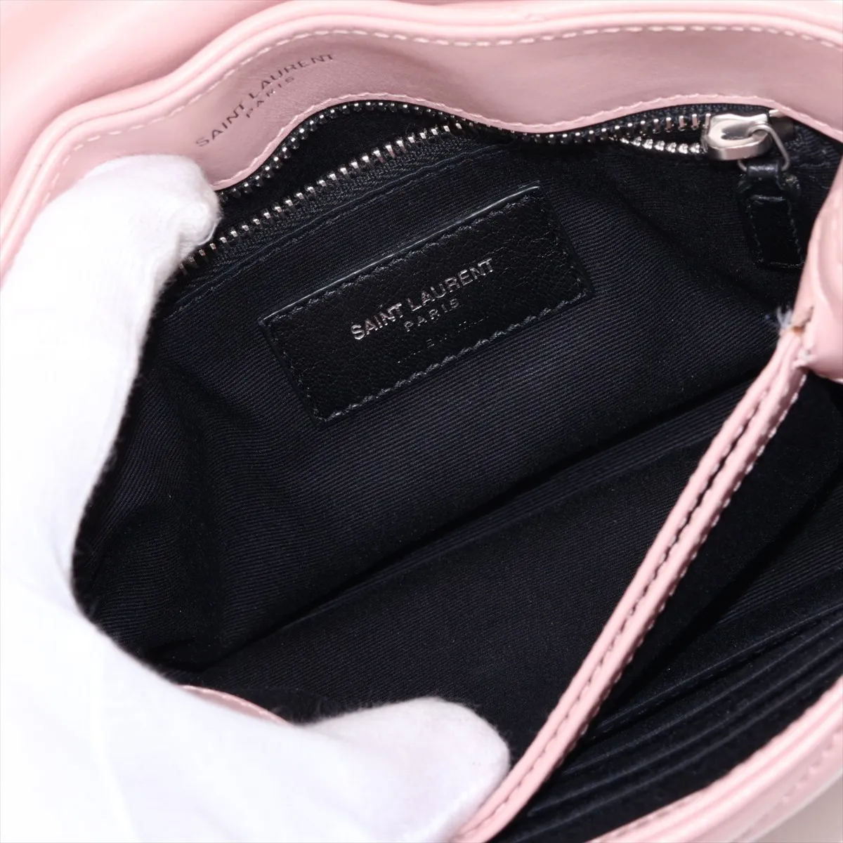 Loulou 467072 Leather Shoulder Bag Pink — view 8