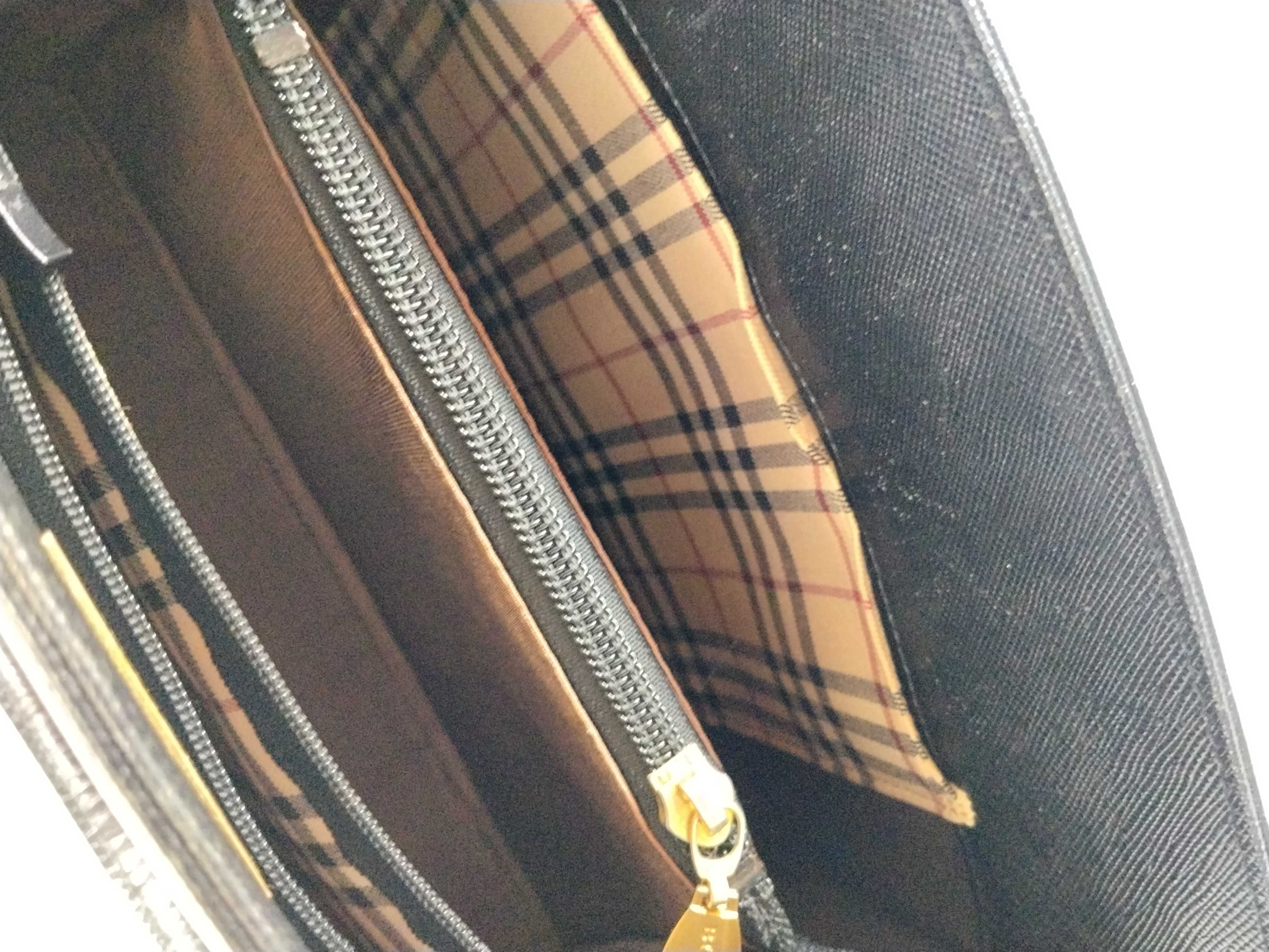 Nova Check Handbag, Black — view 12