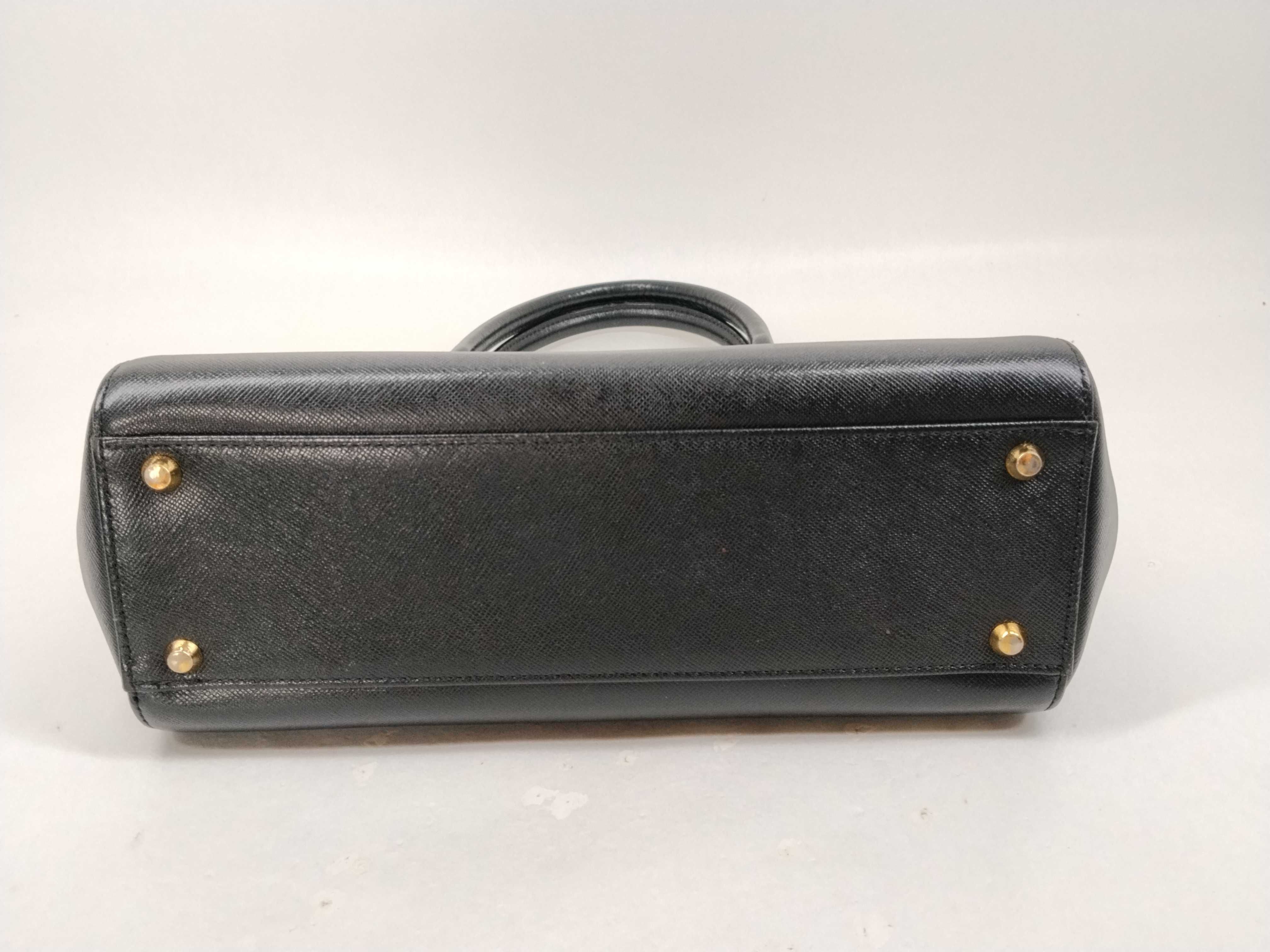 Nova Check Handbag, Black — view 7