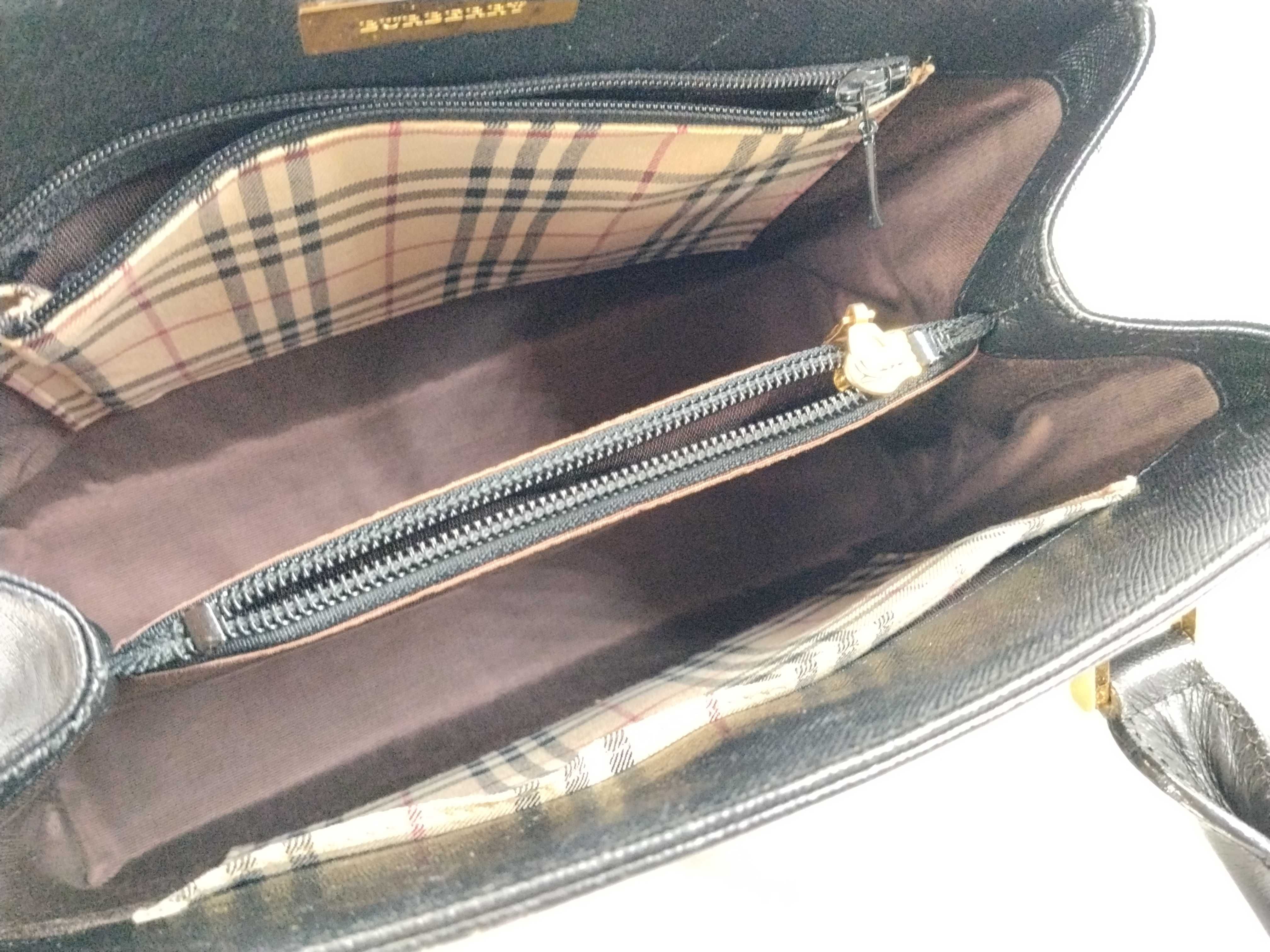 Nova Check Handbag, Black — view 8
