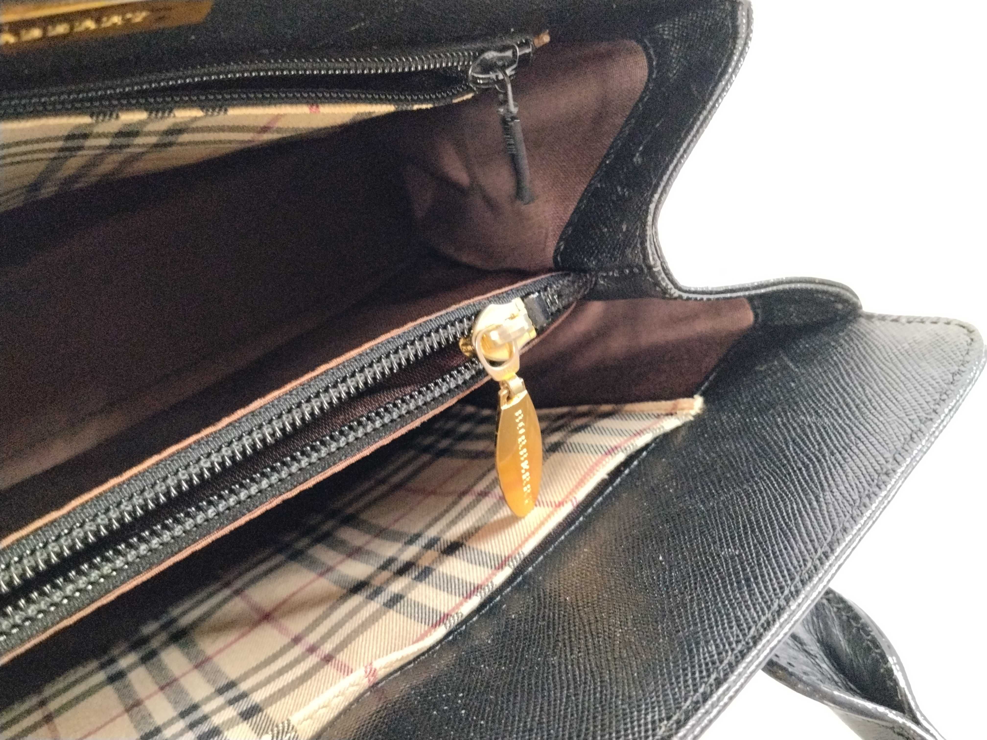 Nova Check Handbag, Black — view 9
