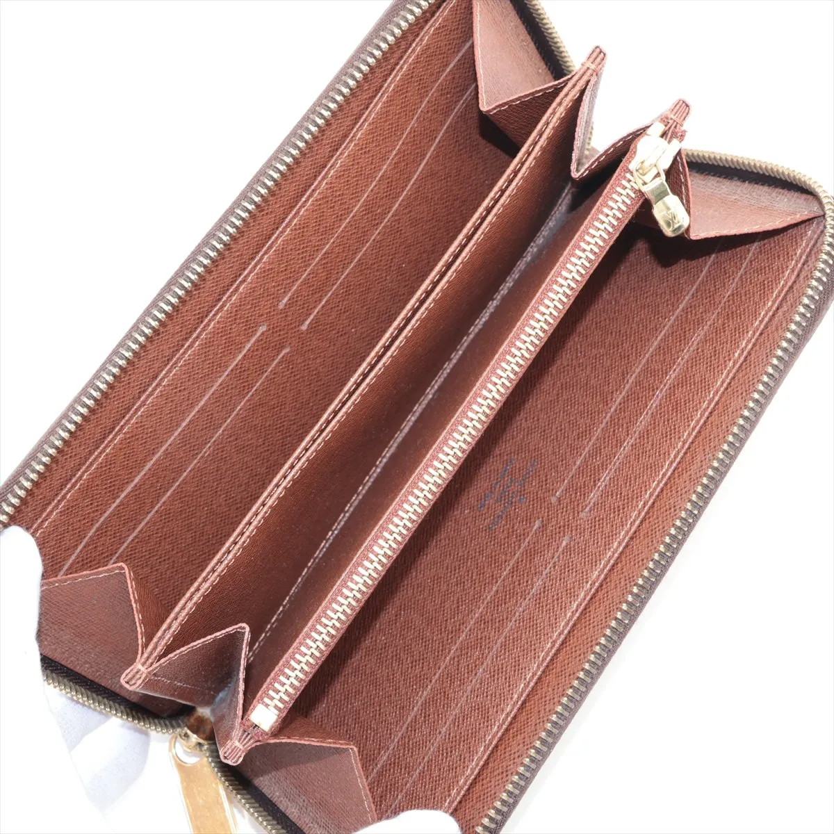 Monogram Zippy Wallet M60017 CA2102 Brown Round Zip Wallet — view 3