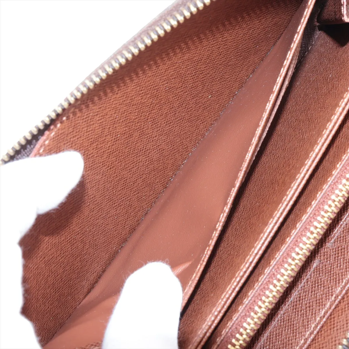 Monogram Zippy Wallet M60017 CA2102 Brown Round Zip Wallet — view 4