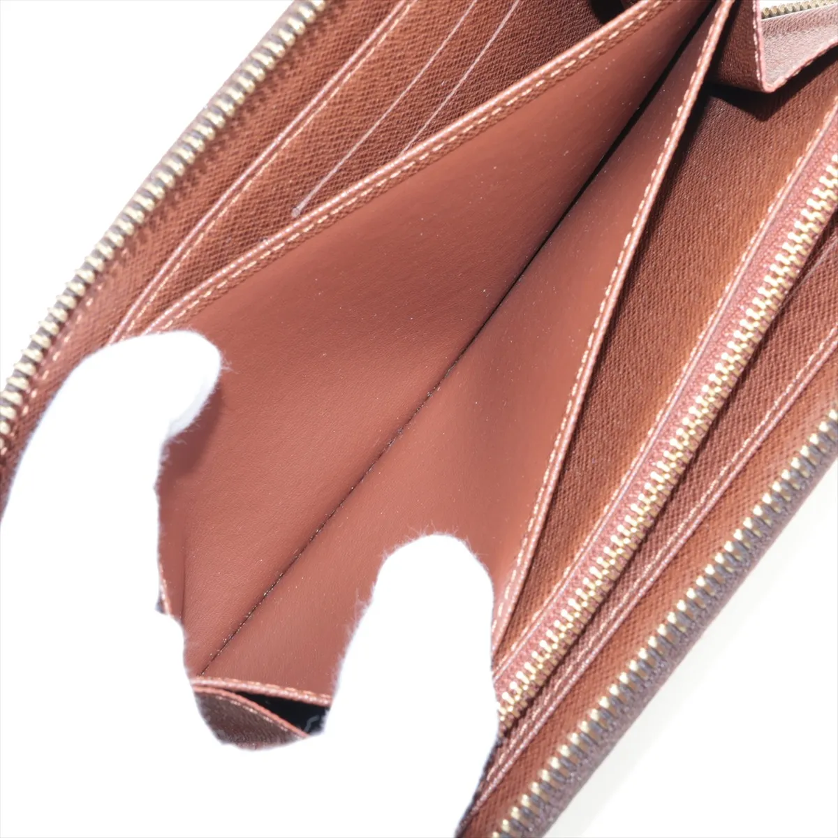 Monogram Zippy Wallet M60017 CA2102 Brown Round Zip Wallet — view 6