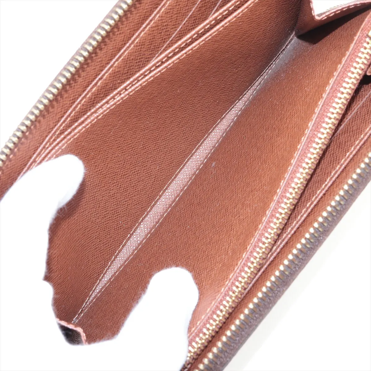 Monogram Zippy Wallet M60017 CA2102 Brown Round Zip Wallet — view 7