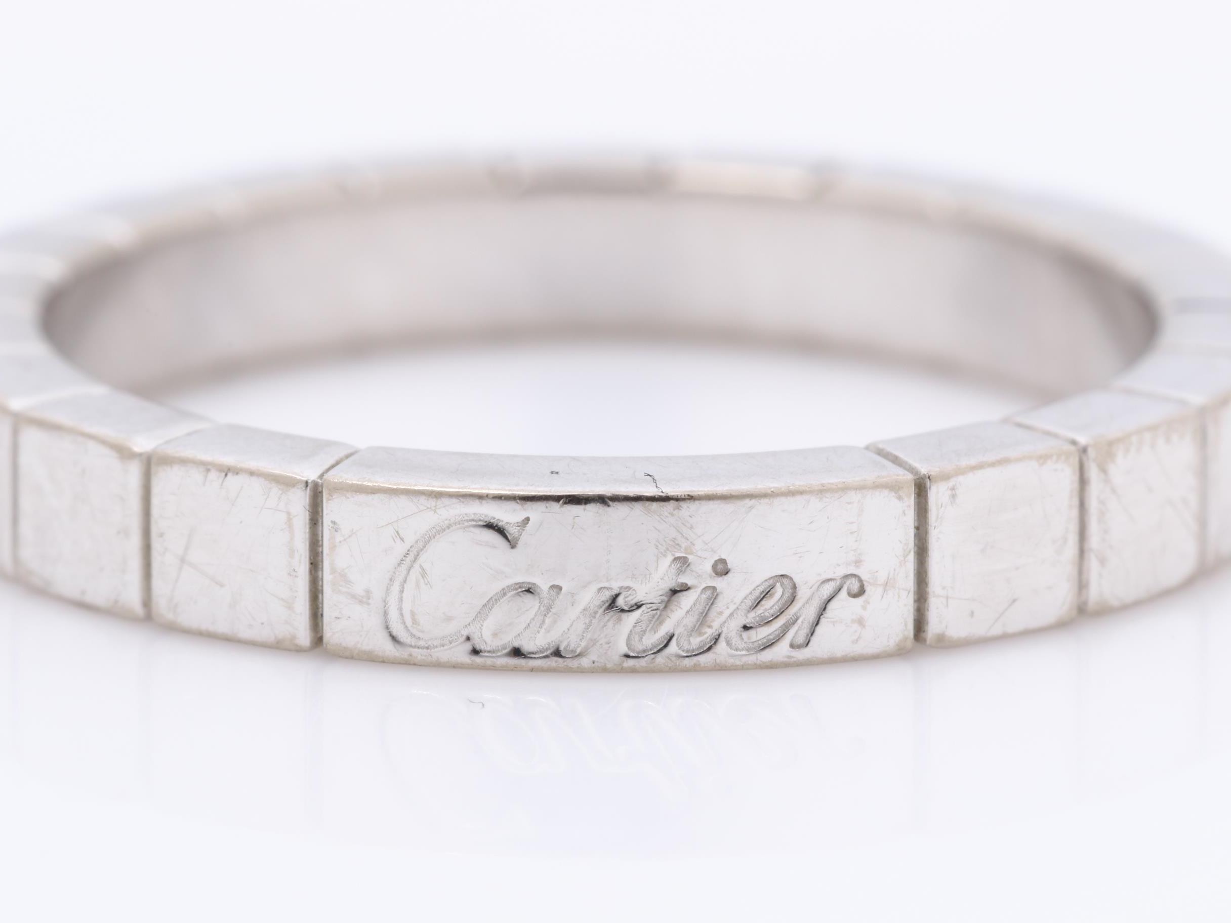 750WG, Size #56, Cartier certificate and box included. — view 2