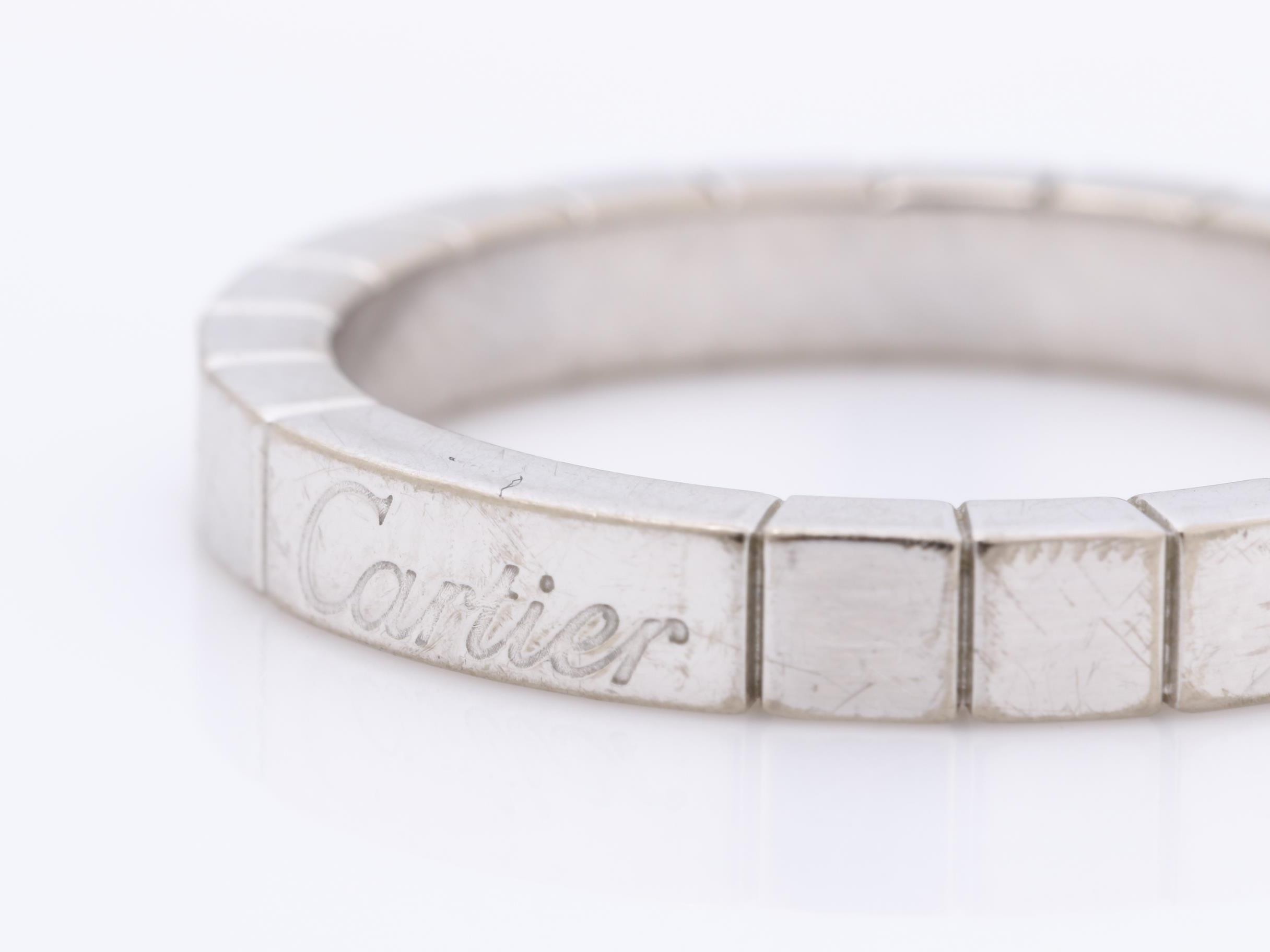 750WG, Size #56, Cartier certificate and box included. — view 3