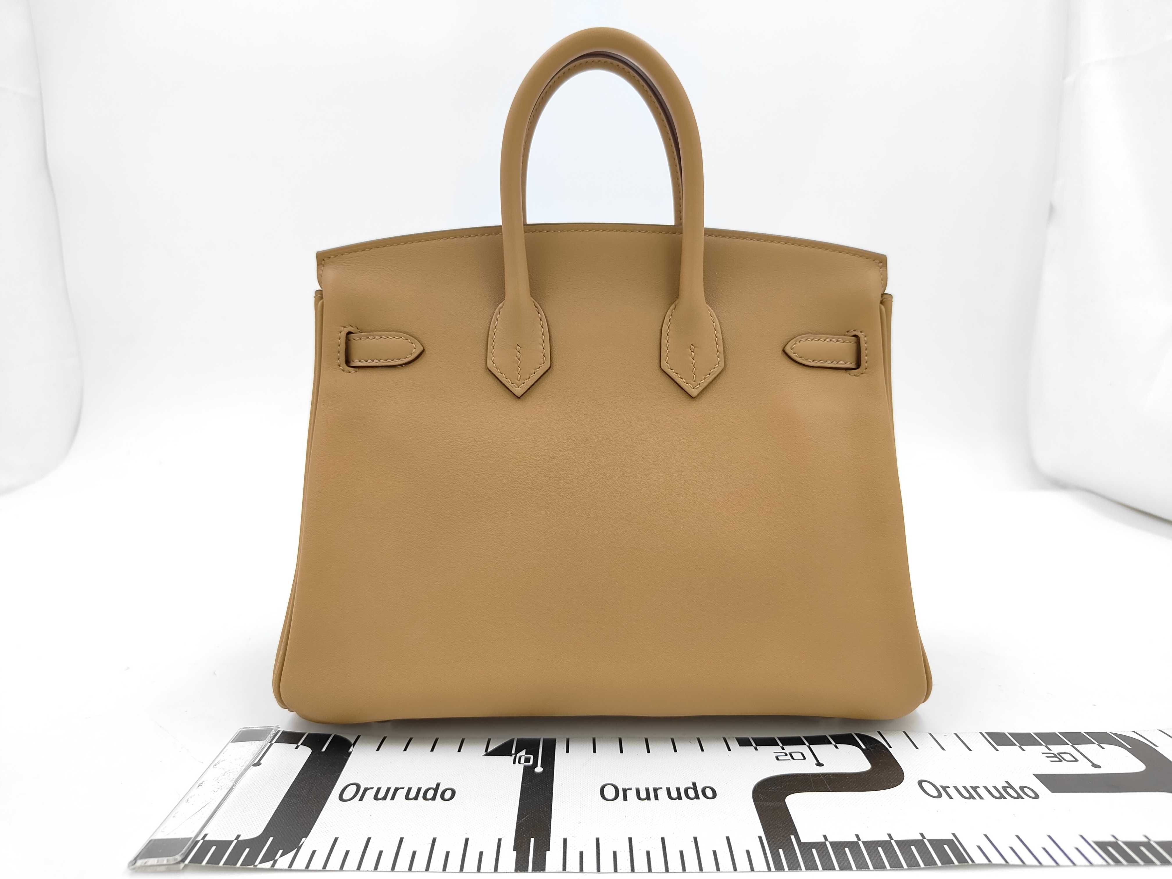 Birkin In & Out 25 Swift Biscuit Silver Hardware Z Stamp Handbag — view 2