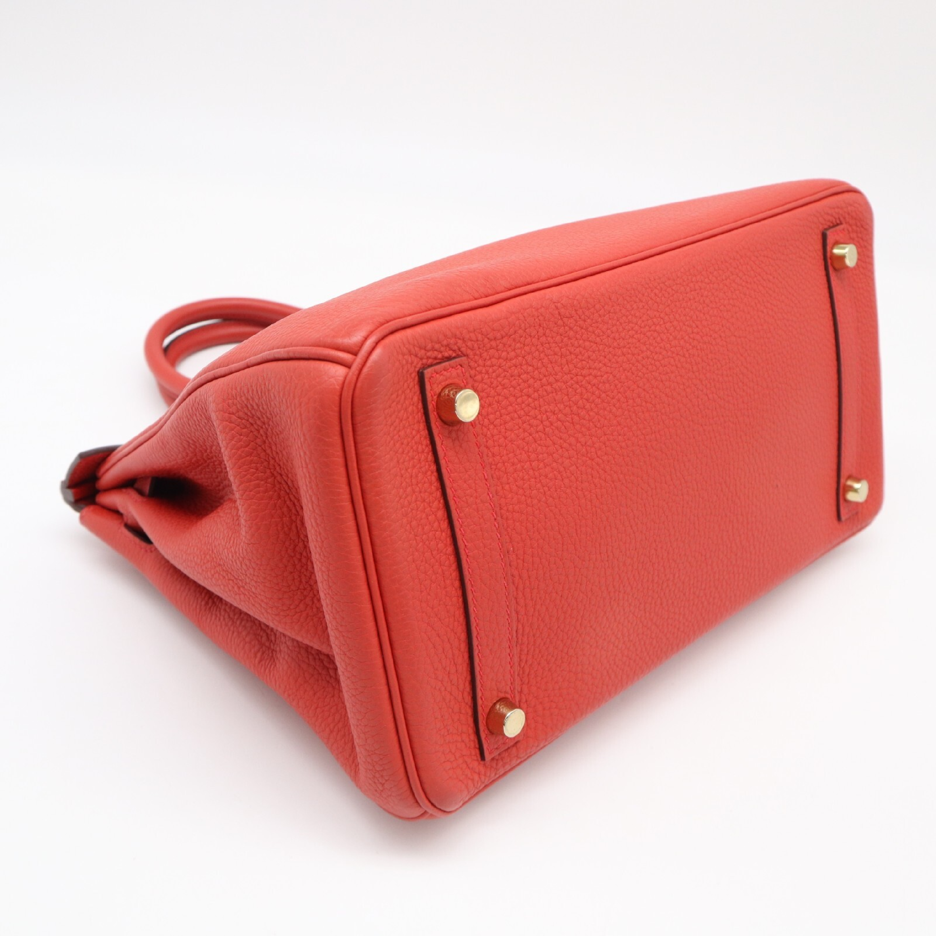 Togo Birkin 30 Rouge Casaque A-stamp handbag — view 4