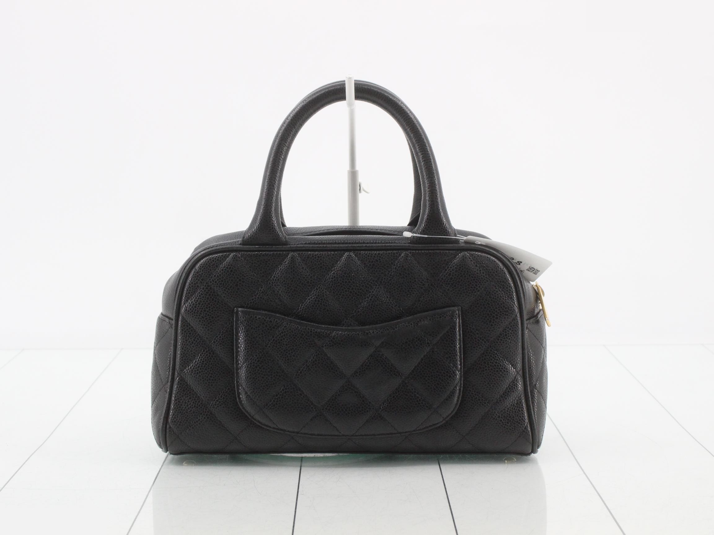 Mini Boston Bag, Deca Coco, Caviar Skin — view 2