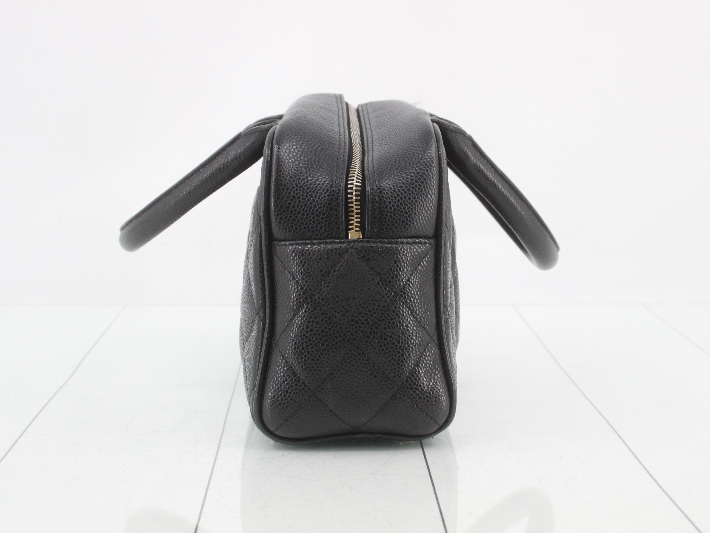 Mini Boston Bag, Deca Coco, Caviar Skin — view 3