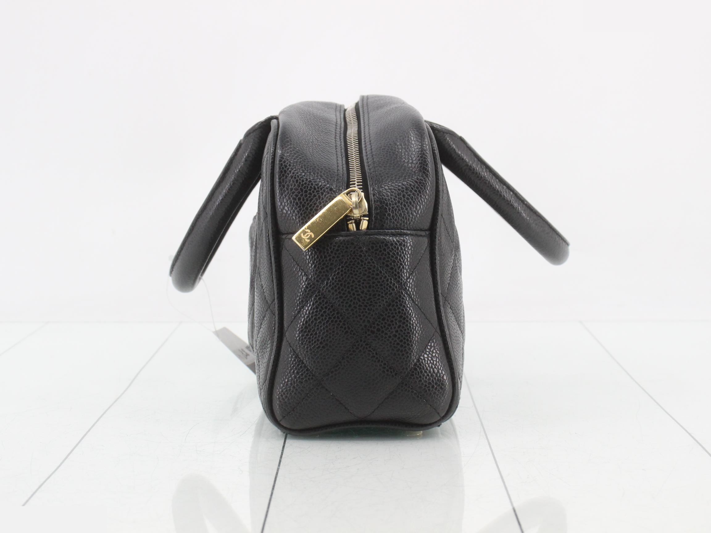 Mini Boston Bag, Deca Coco, Caviar Skin — view 4