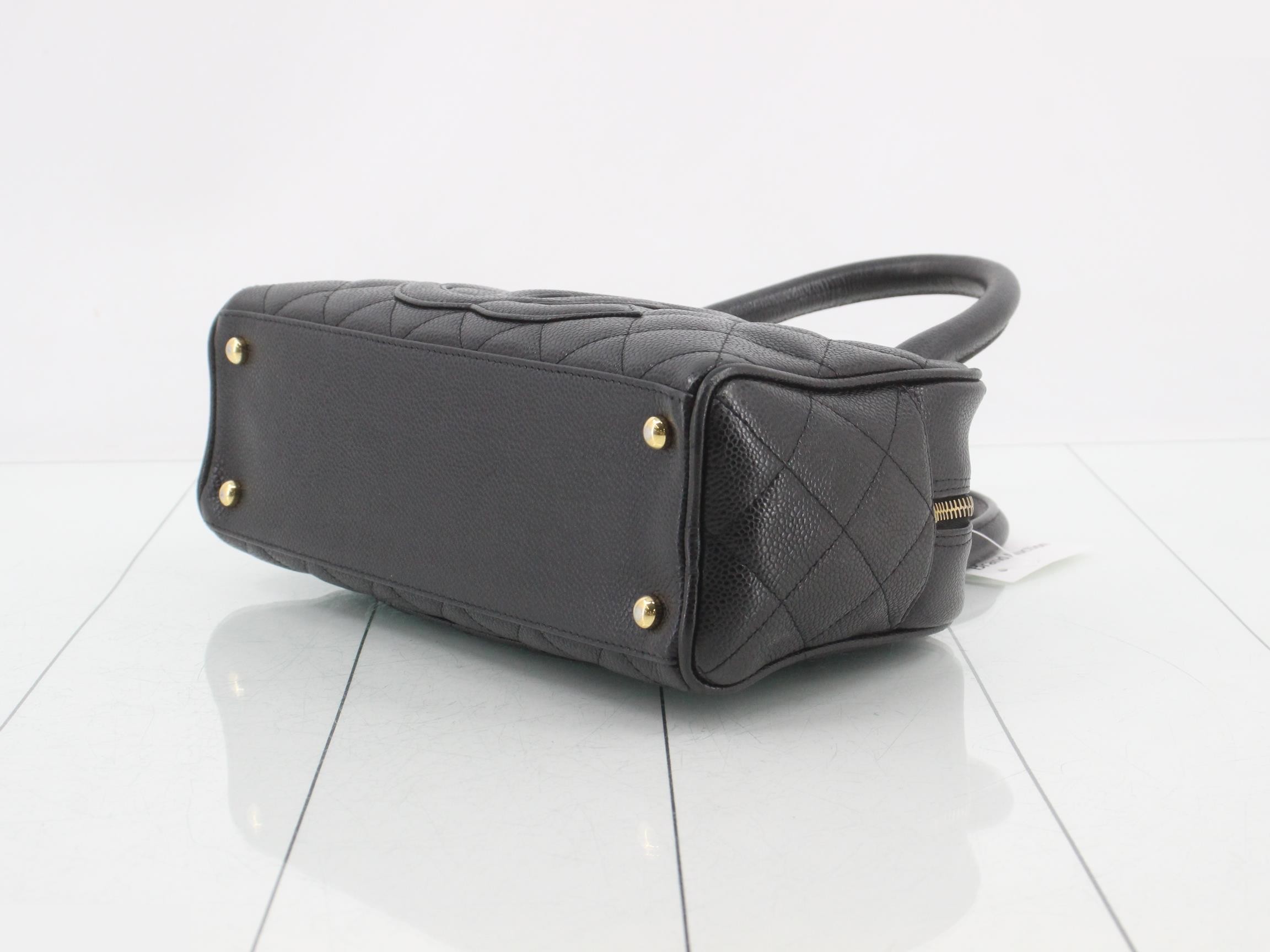 Mini Boston Bag, Deca Coco, Caviar Skin — view 6