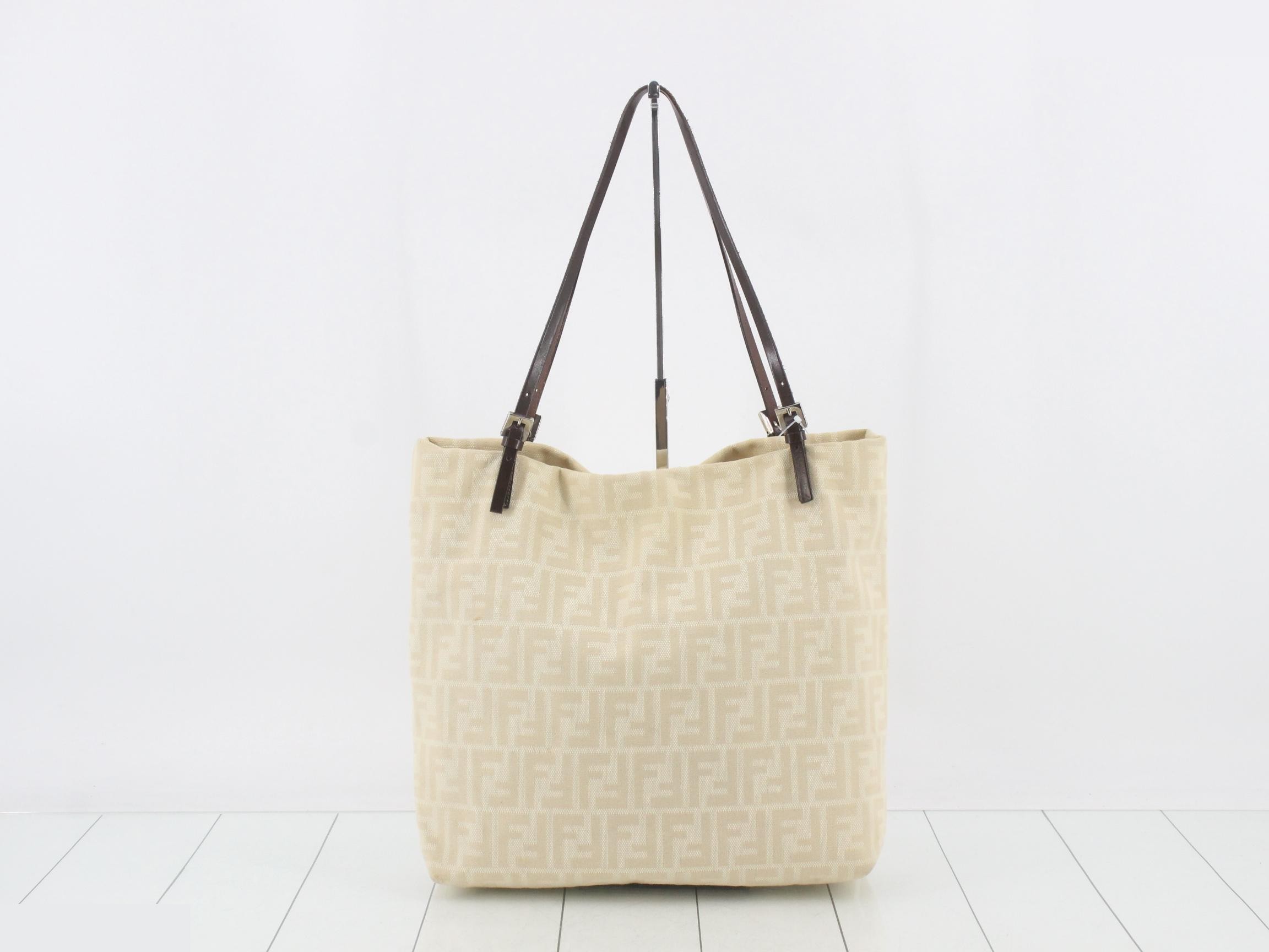 Zucca pattern beige tote bag — view 2
