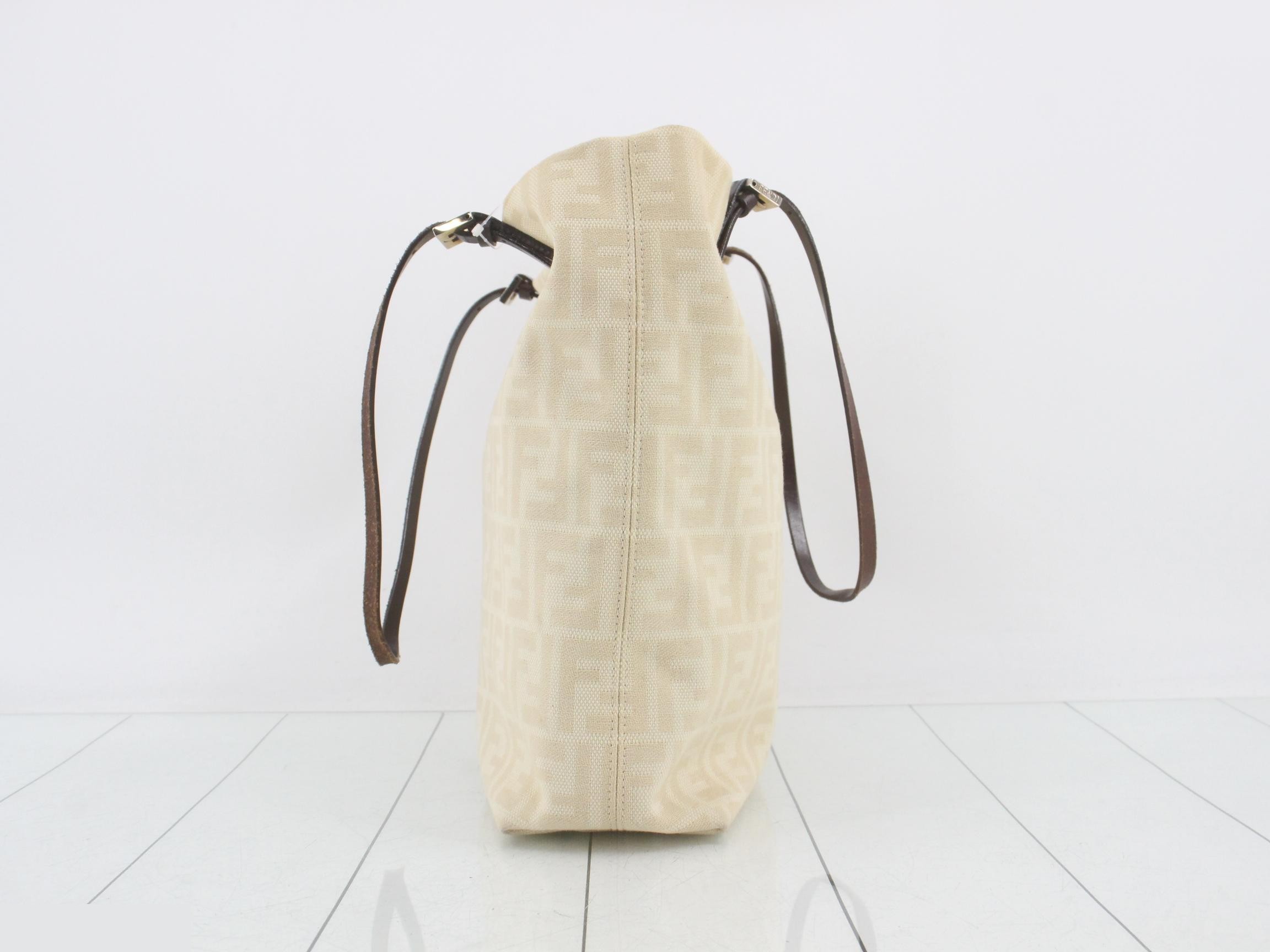 Zucca pattern beige tote bag — view 4