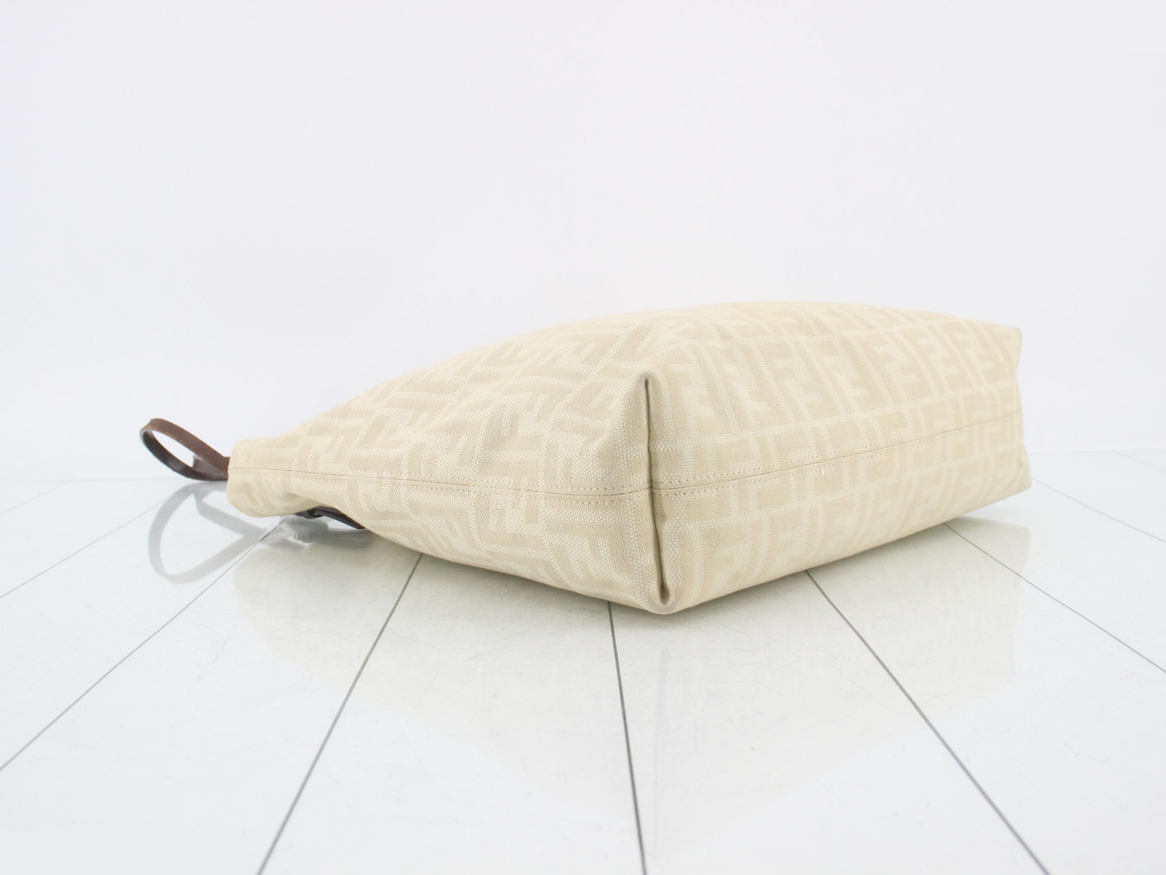 Zucca pattern beige tote bag — view 5