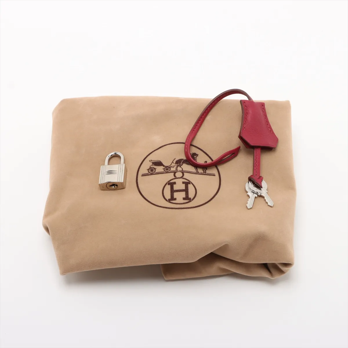 [Individually wrapped] Hermes Birkin 30 Le Tourne Vaux Swift Ruby Silver Hardware N:2010 — view 11