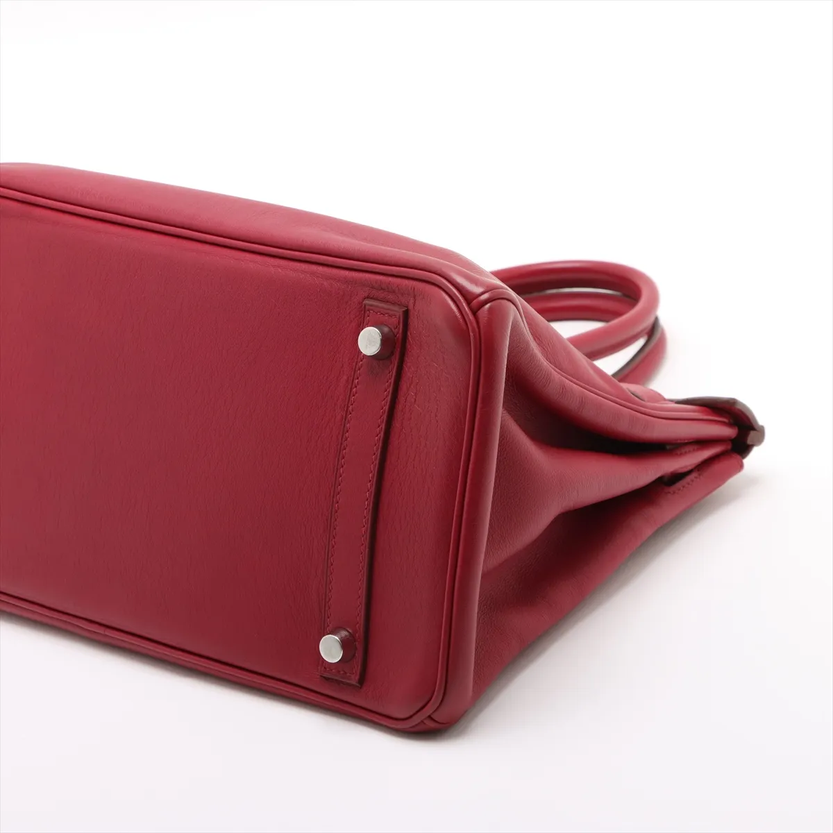 [Individually wrapped] Hermes Birkin 30 Le Tourne Vaux Swift Ruby Silver Hardware N:2010 — view 3